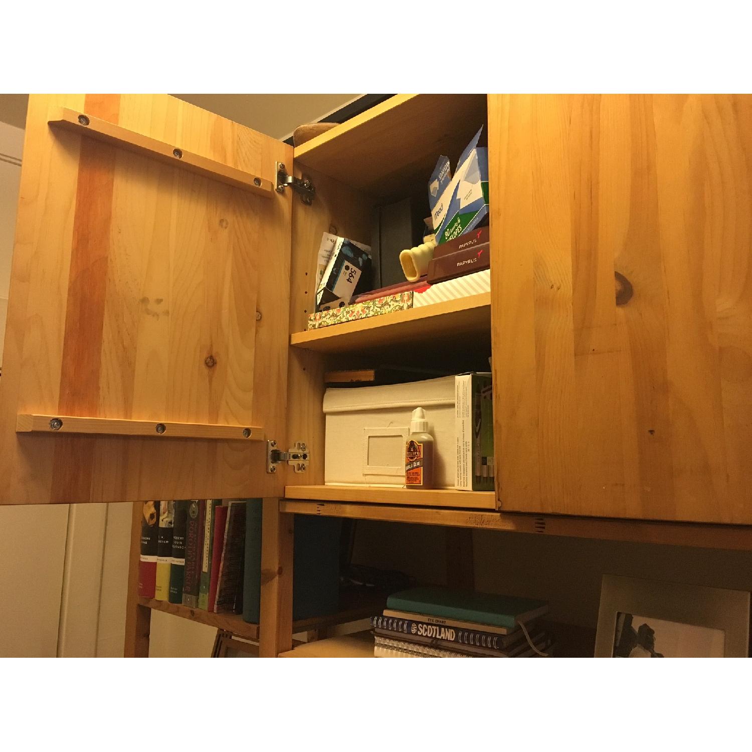 Ikea Solid Wood Bookshelf /TV Media AptDeco