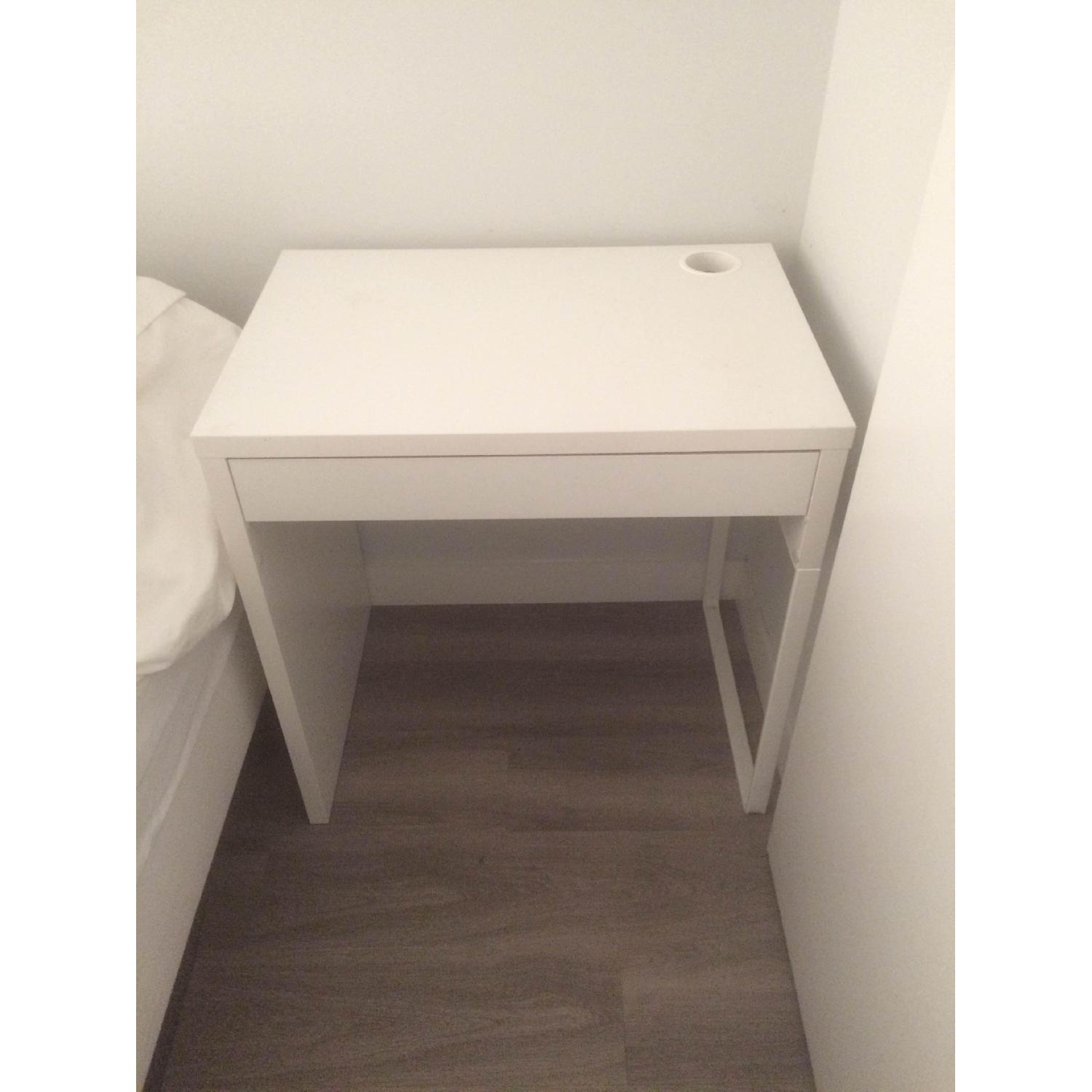 Ikea White Desk w/ Drawer - image-1