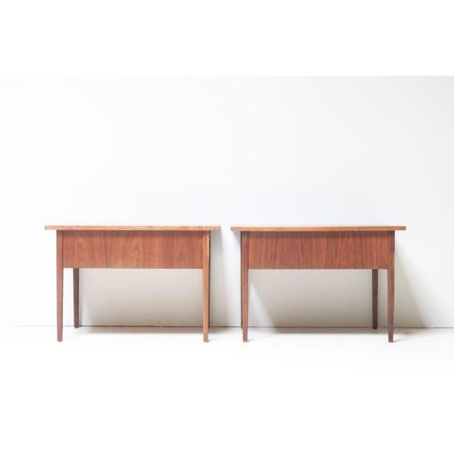 Mid-Century Modern Walnut Side Tables - image-3