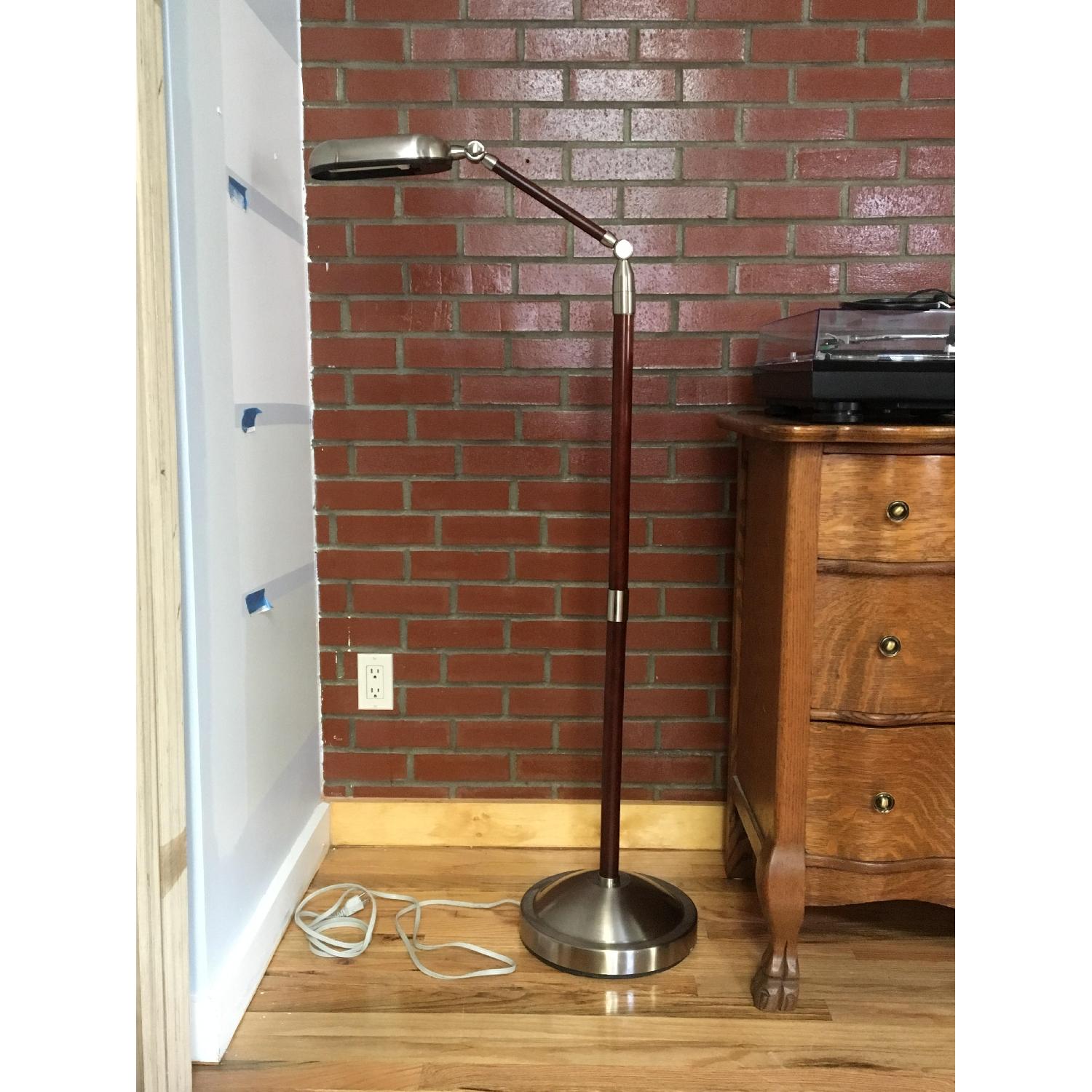 The Sharper Image Wood Floor Lamp - image-1