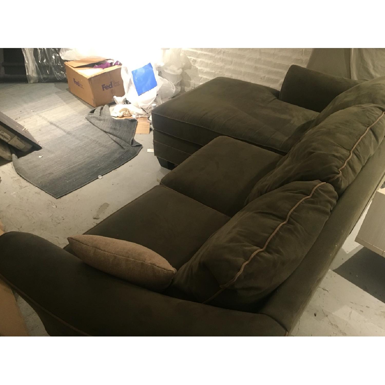 Green L Sectional Sofa - image-2