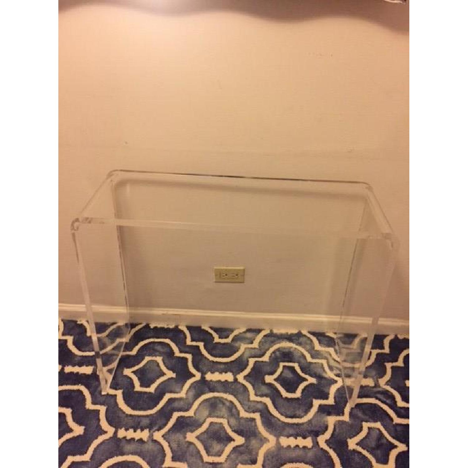 Lucite Console Table - image-1