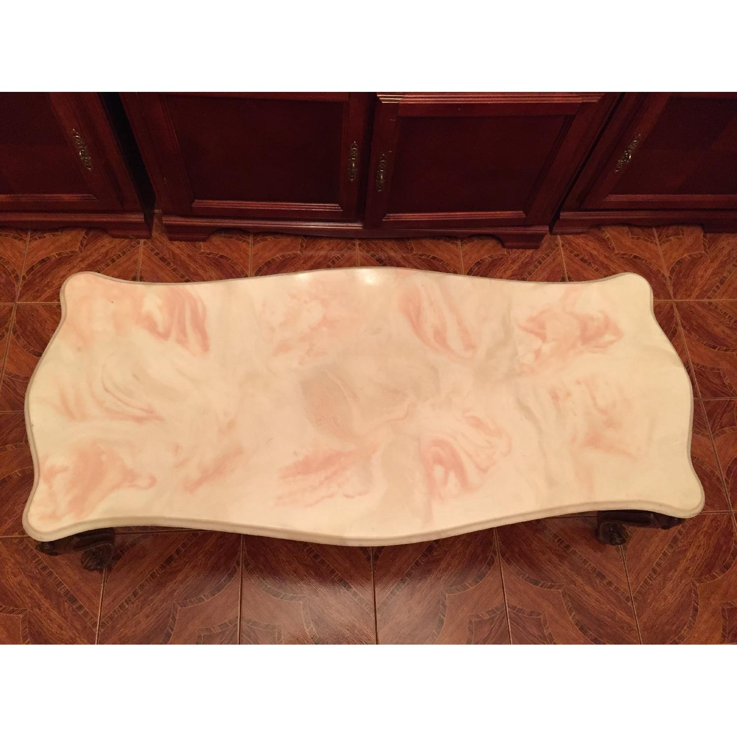 Traditional Italian Leather 3 Seater Sofa + Loveseat + Armchair + Coffee Table + End Table - image-9