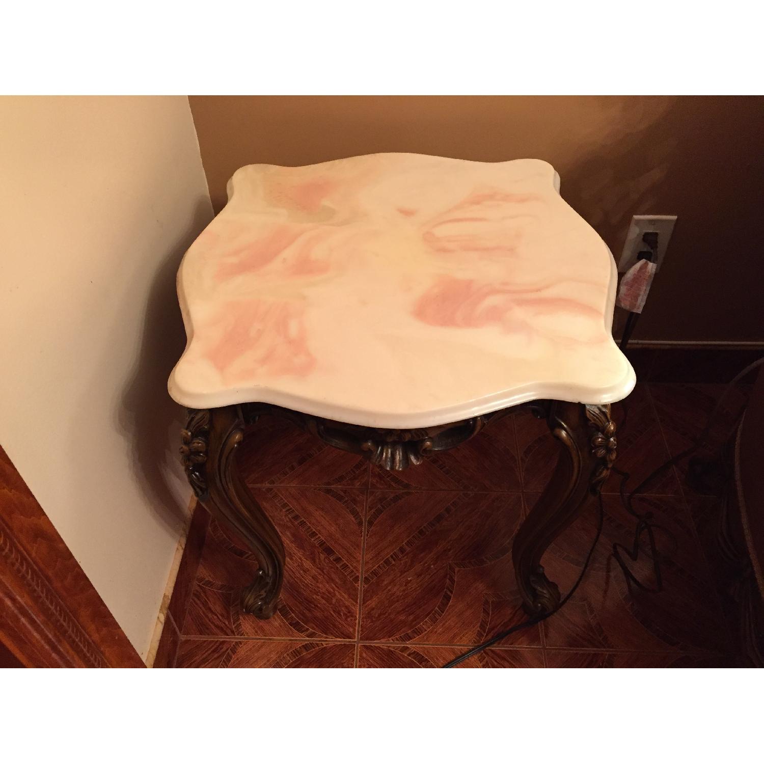 Traditional Italian Leather 3 Seater Sofa + Loveseat + Armchair + Coffee Table + End Table - image-11