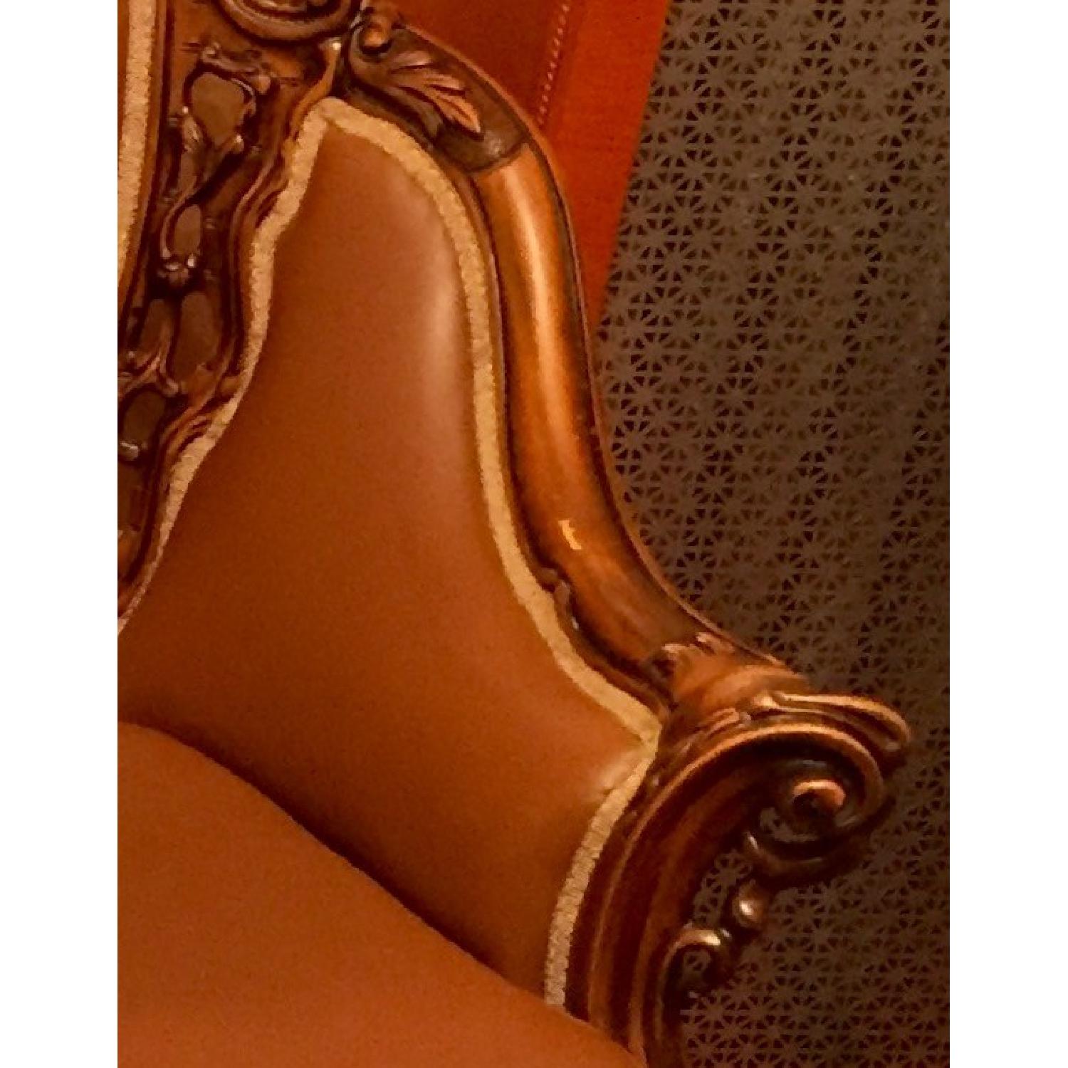 Traditional Italian Leather 3 Seater Sofa + Loveseat + Armchair + Coffee Table + End Table - image-13