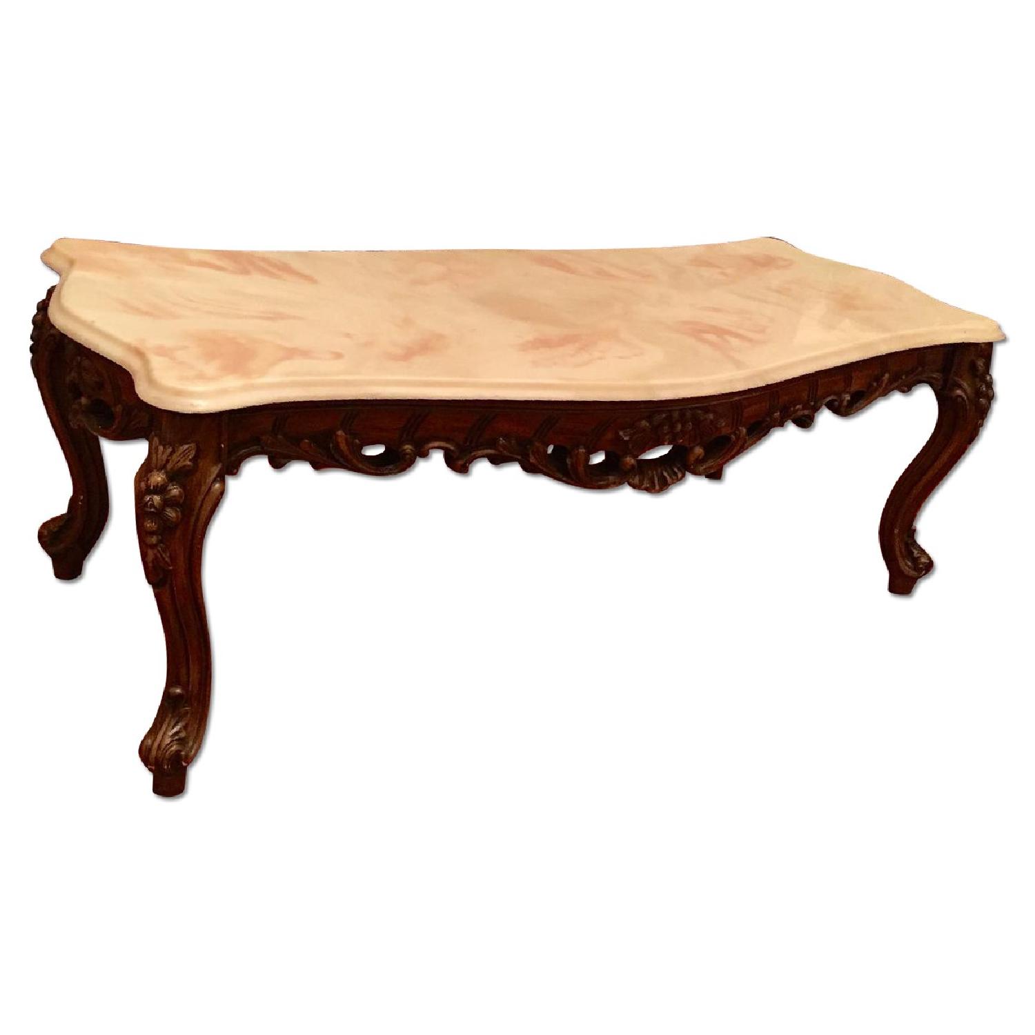 Traditional Italian Leather 3 Seater Sofa + Loveseat + Armchair + Coffee Table + End Table - image-15