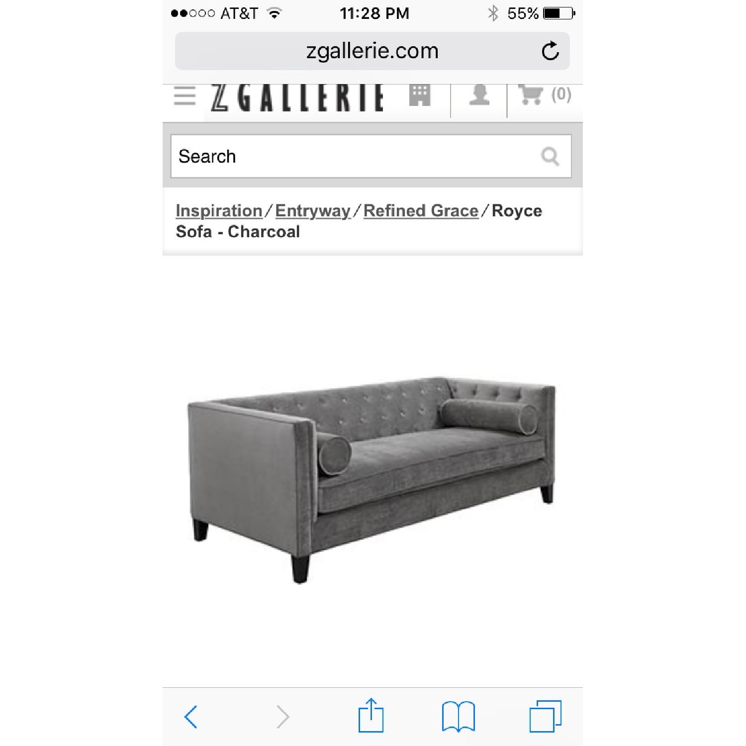 Z Gallerie Royce Sofa - image-2
