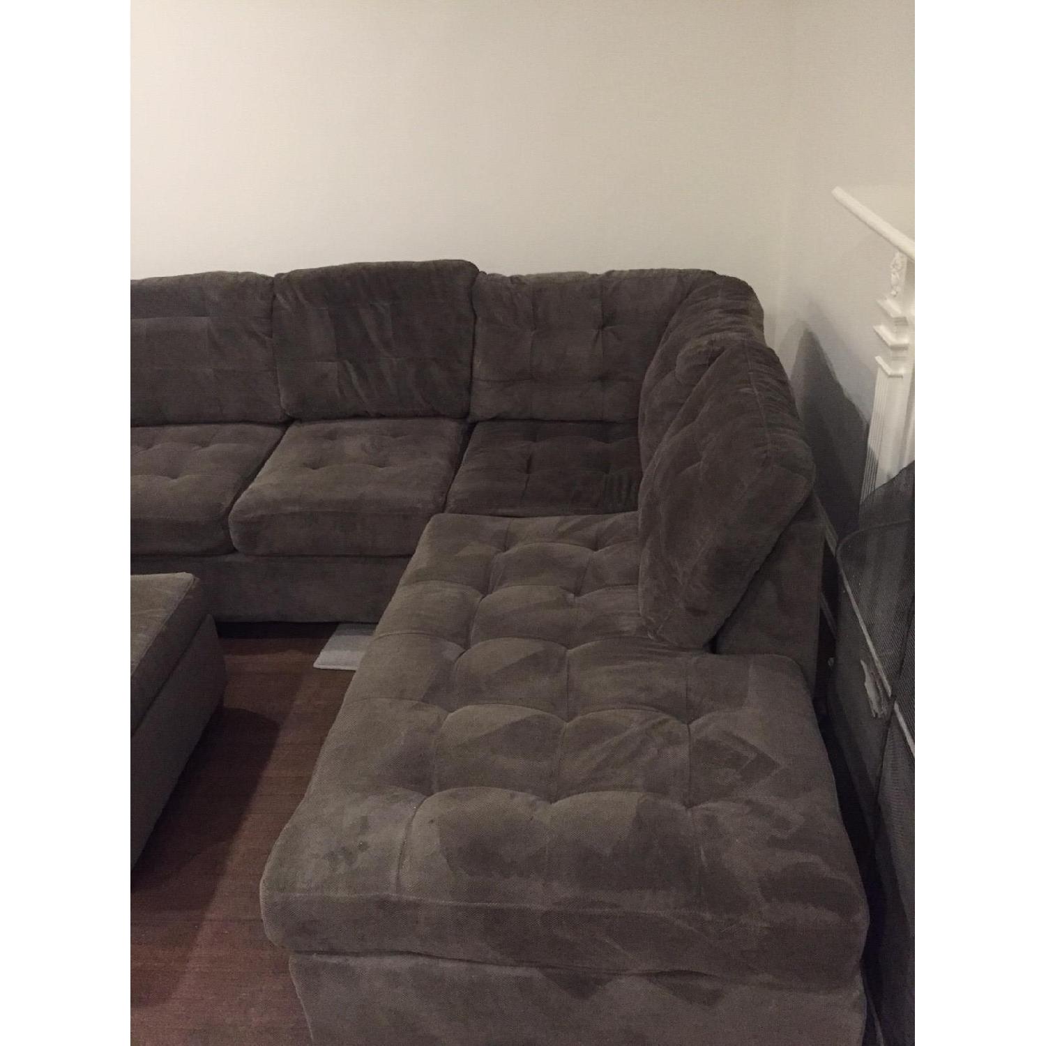 K D Furniture 2 Piece Sectional & Ottoman - image-5