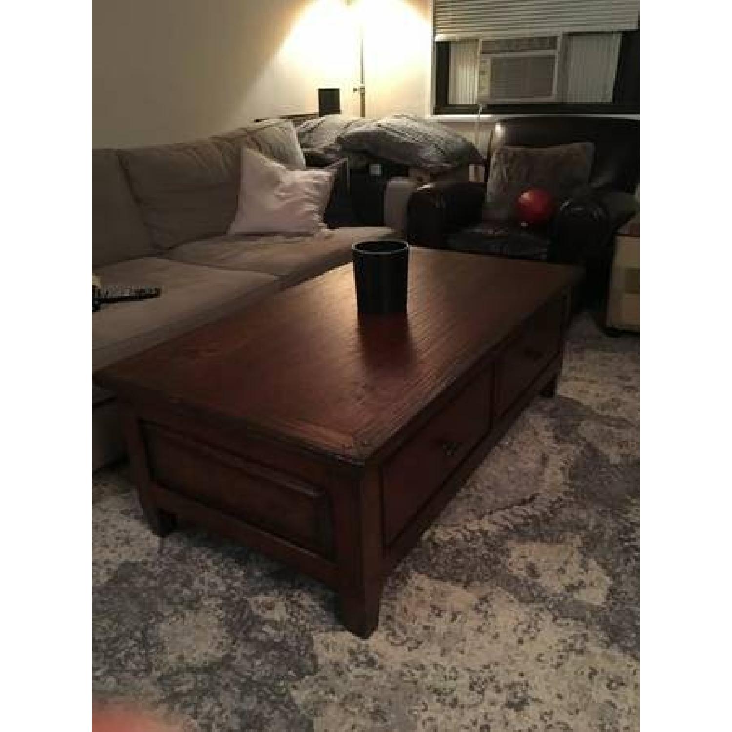 Arhaus Storage Coffee Table AptDeco
