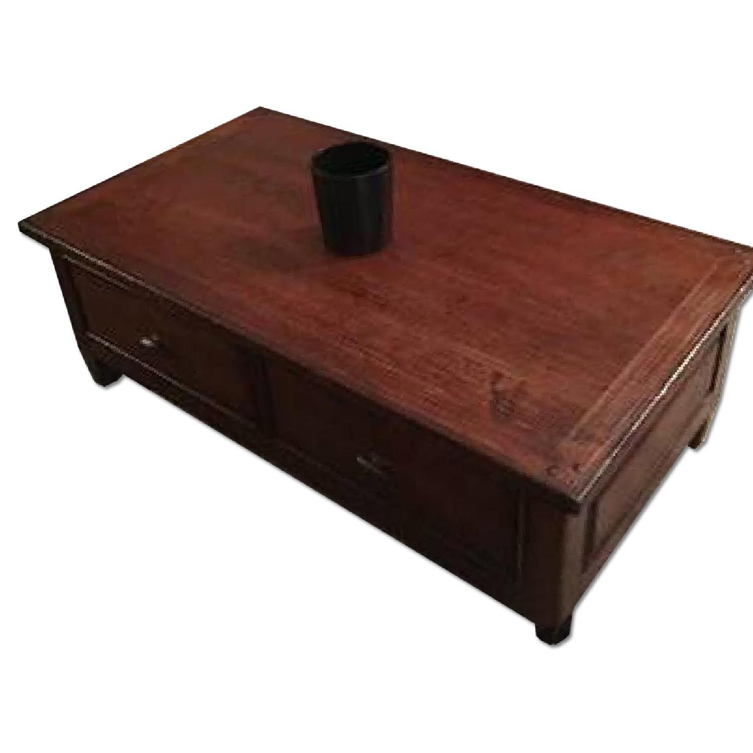 Arhaus Storage Coffee Table AptDeco