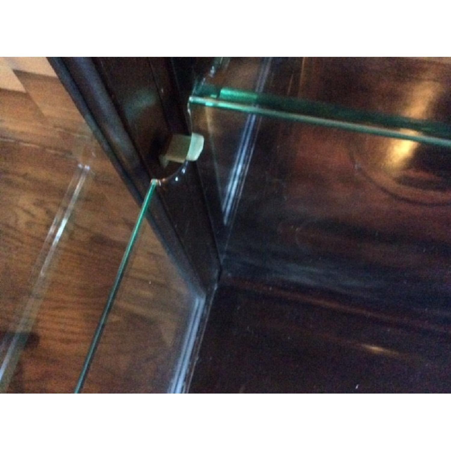 Lighted Glass & Wood Display Cabinet - image-3