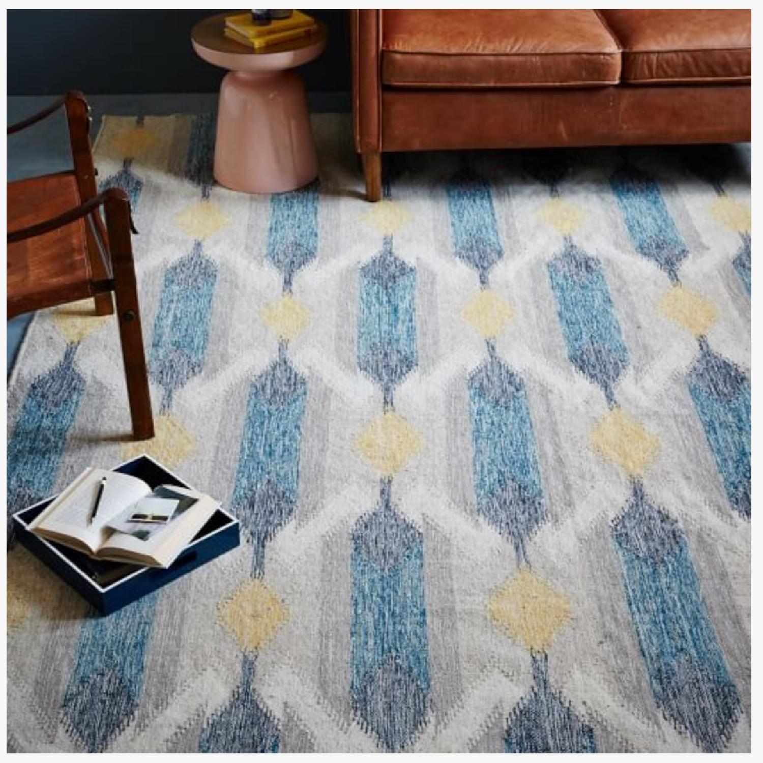 West Elm Ikat Teardrop Kilim Rug - image-1
