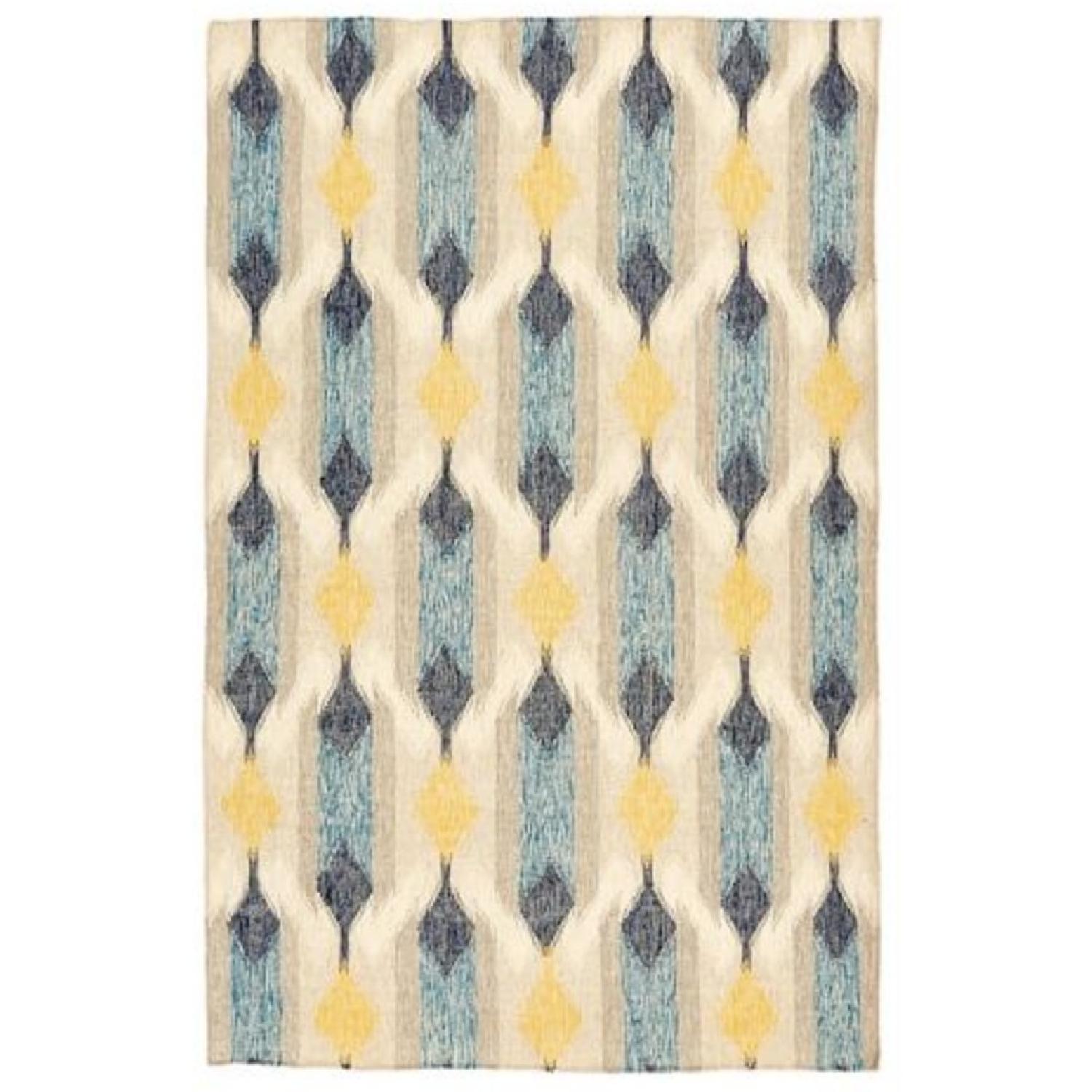 West Elm Ikat Teardrop Kilim Rug - image-3