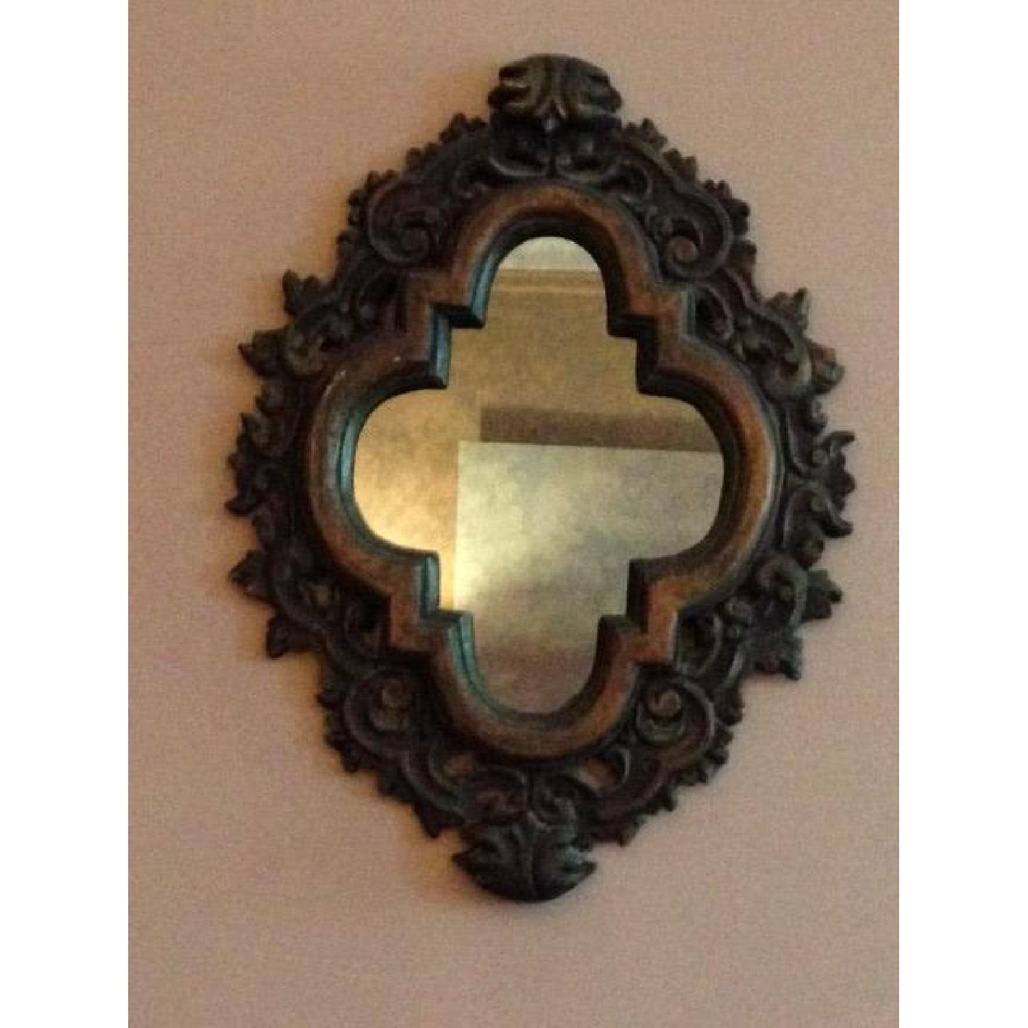 Vintage/Antique Painted Plaster Mirror - image-2