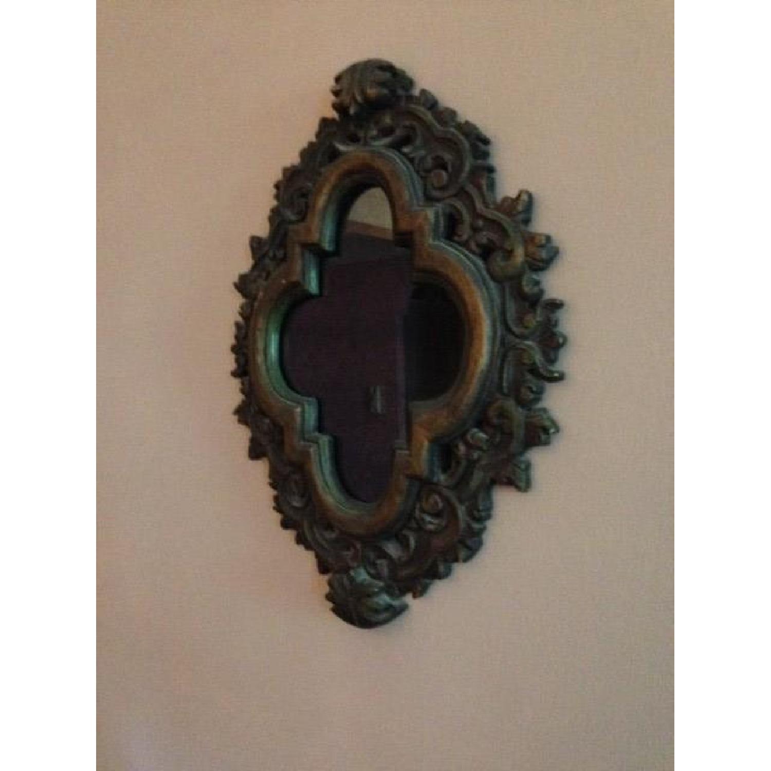 Vintage/Antique Painted Plaster Mirror - image-3