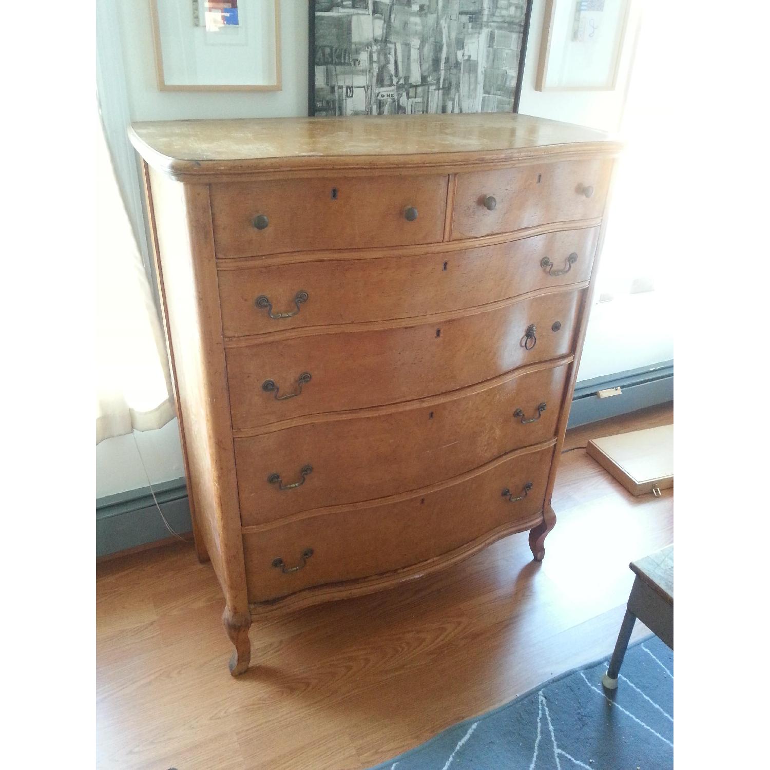 Vintage Birds Eye Maple Dresser - image-5