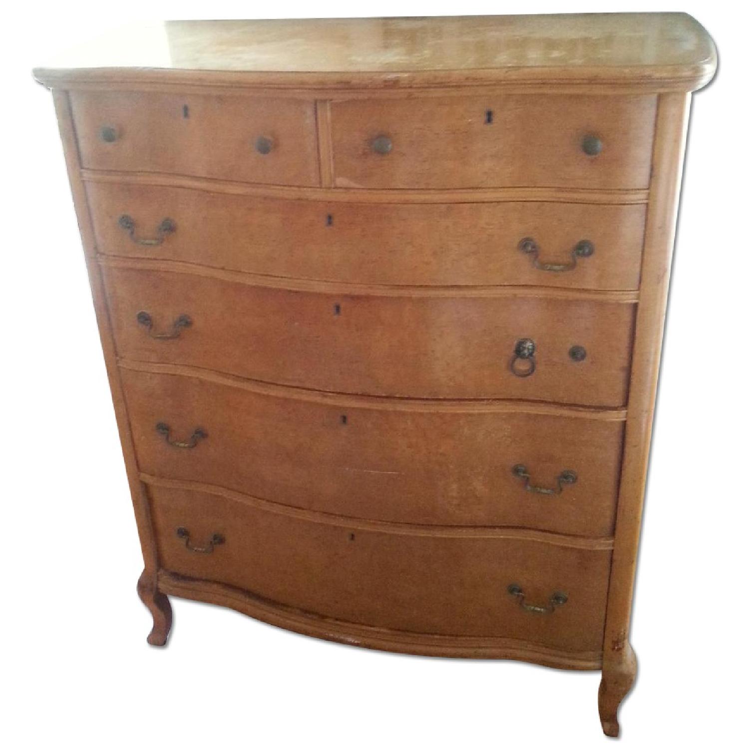 Vintage Birds Eye Maple Dresser - image-0
