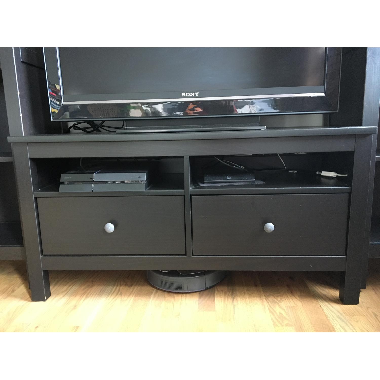 Ikea TV Stand w/ 2 Bookshelves AptDeco