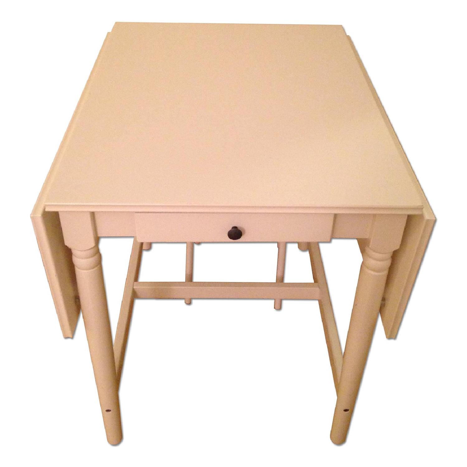 IKEA INGATORP イケア　ダイニングテーブル　ドロップリーフ イケア INGATORP インガートルプ ドロップリーフテーブル - 通販
