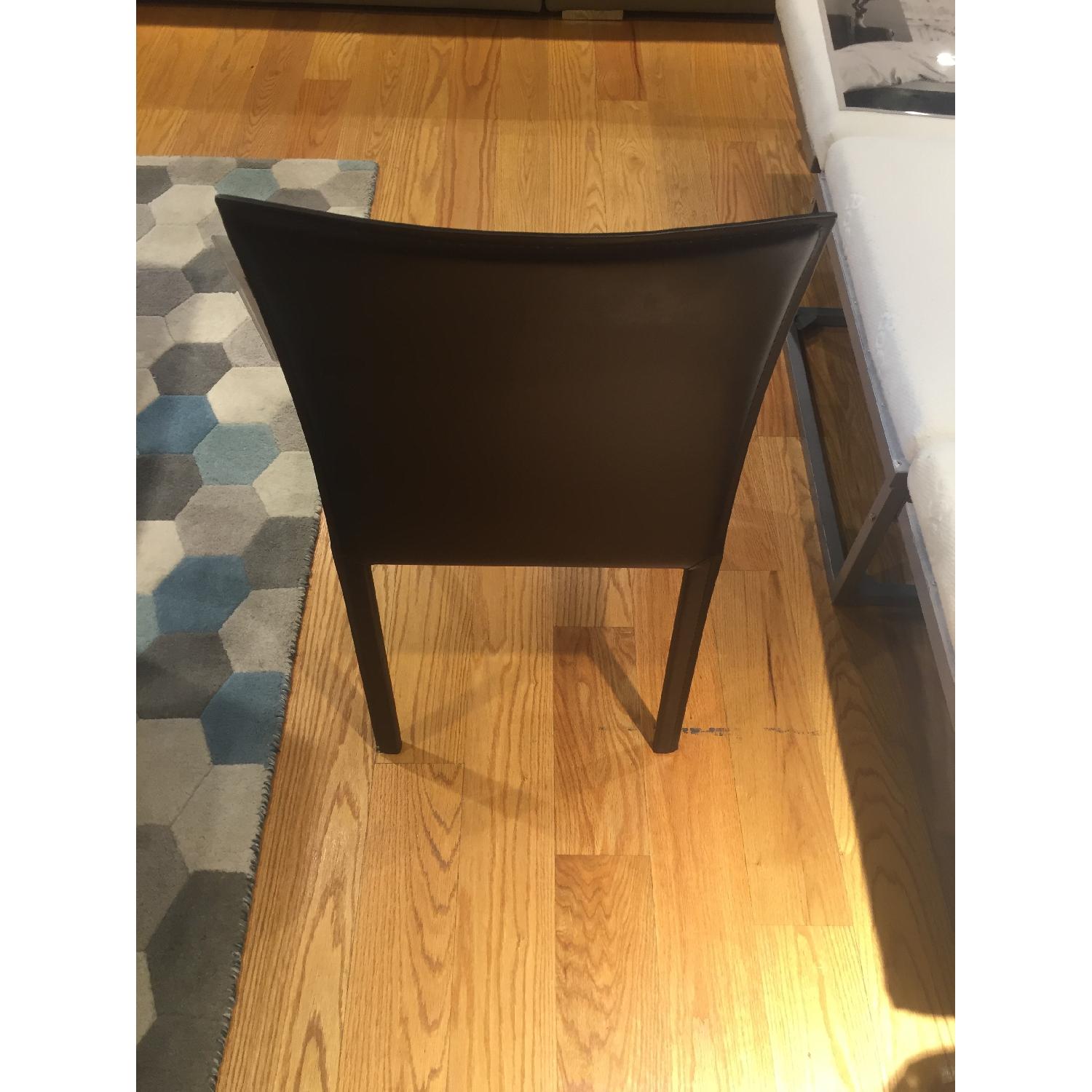 Lot De 2 Chaises De Salle à Manger Design Avec Dossier En Simili Cuir Pu Et Lin - Dossier Haut Rembourre Design Croise   Noir Evarich