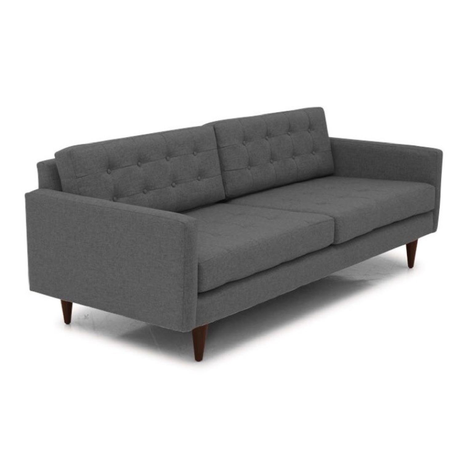 Mid Century Modern Grey Sofa - AptDeco