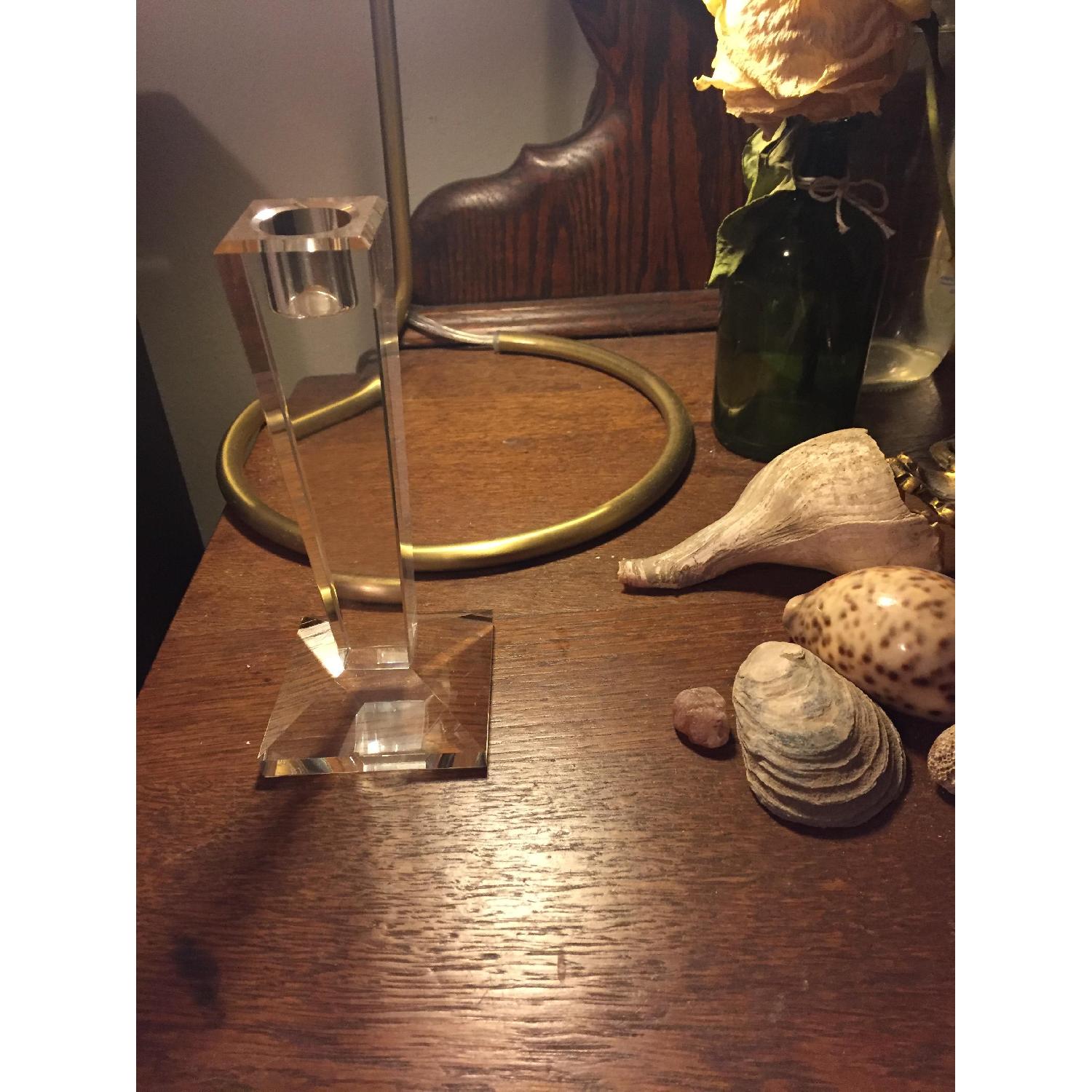 Oleg Cassini Crystal Candlesticks - image-2