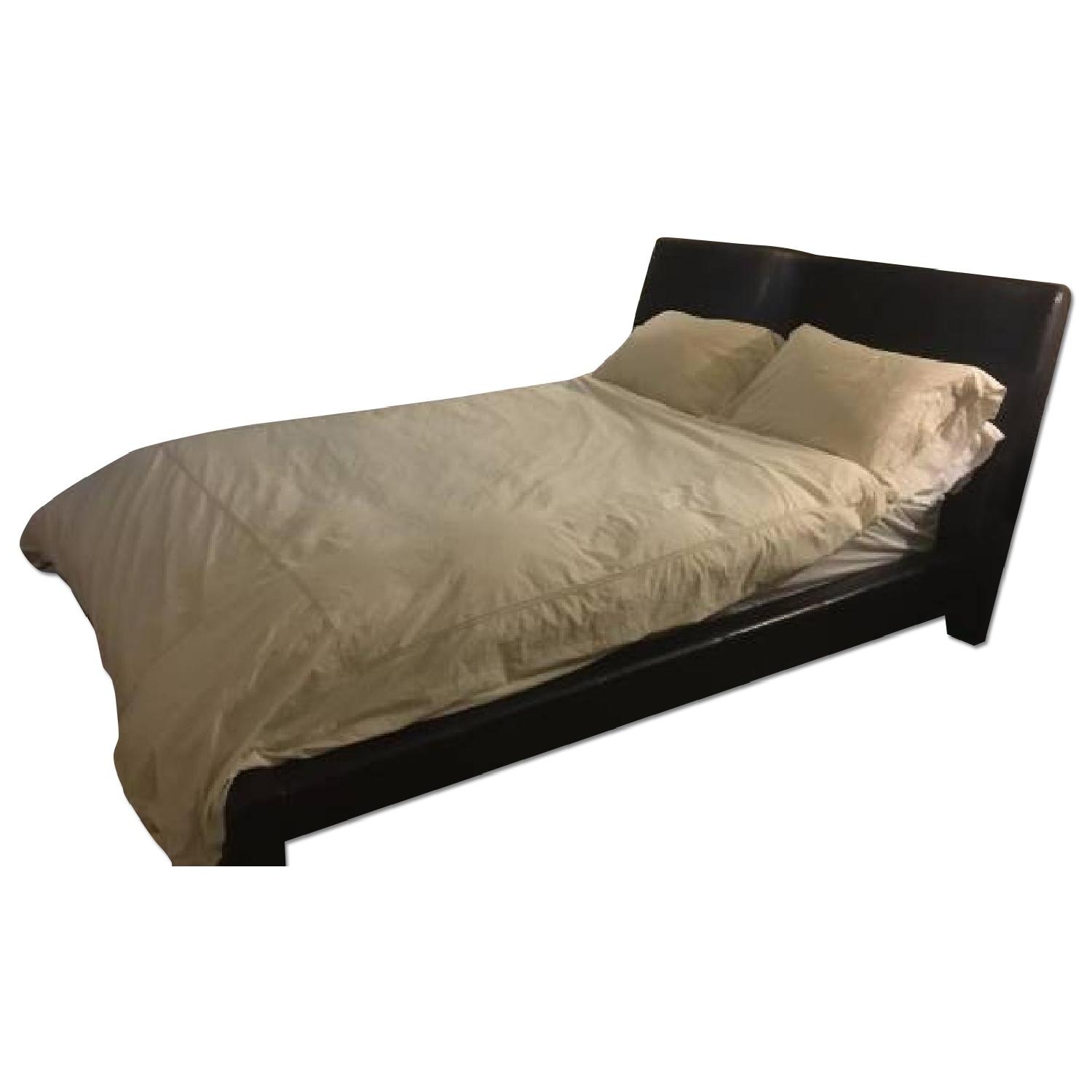 Italia Queen Leather Bed Frame AptDeco