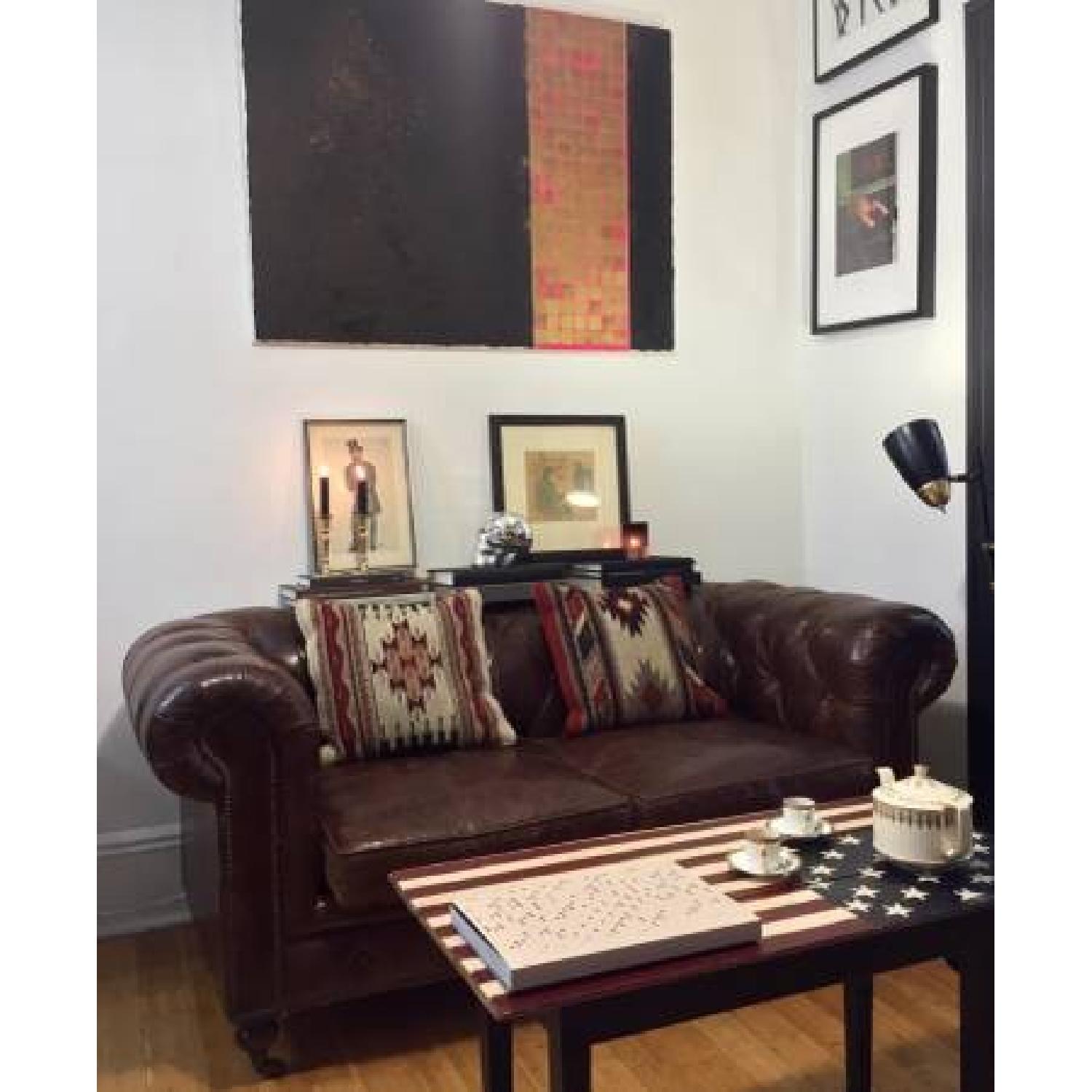 Chesterfield Leather Sofa - image-4