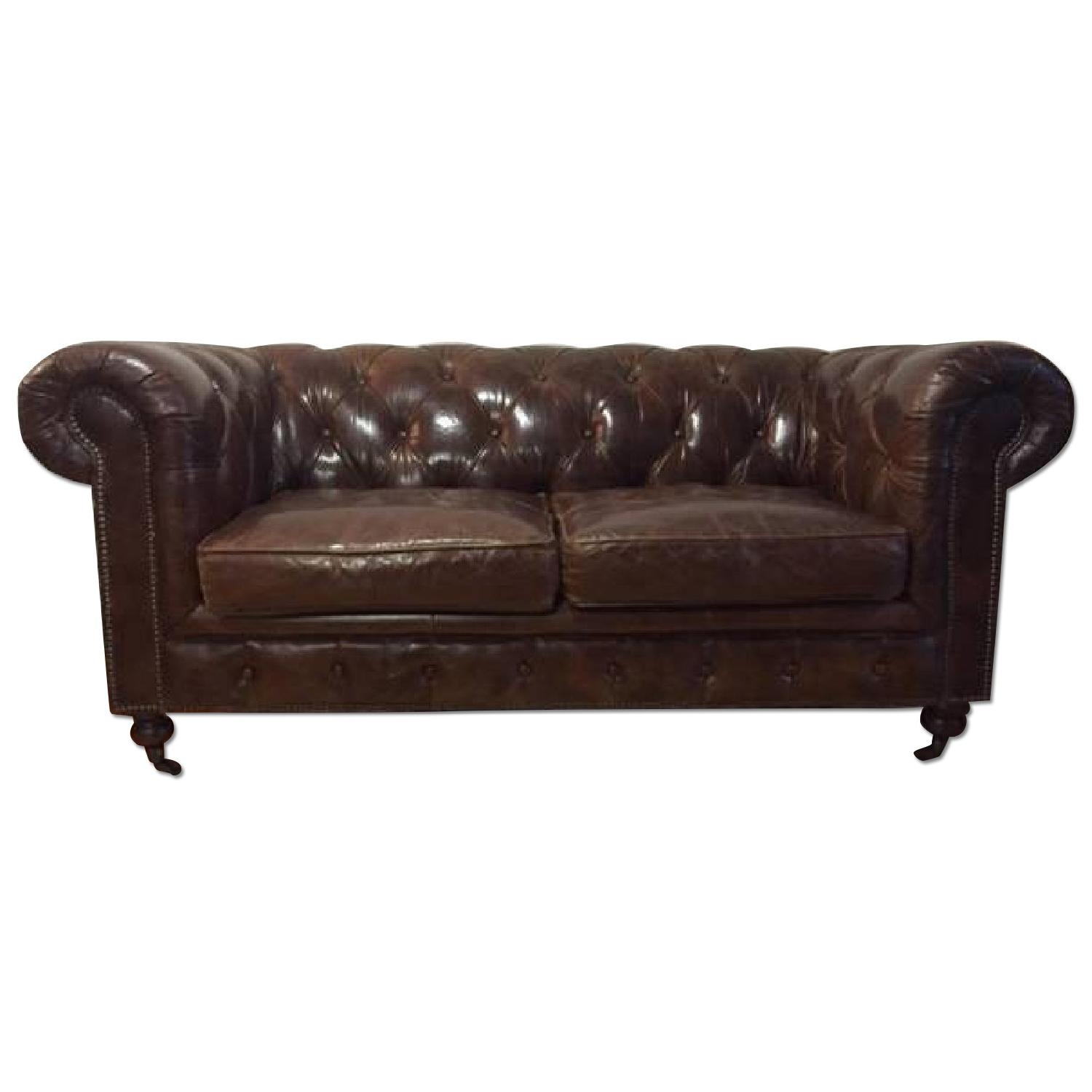 Chesterfield Leather Sofa - image-0