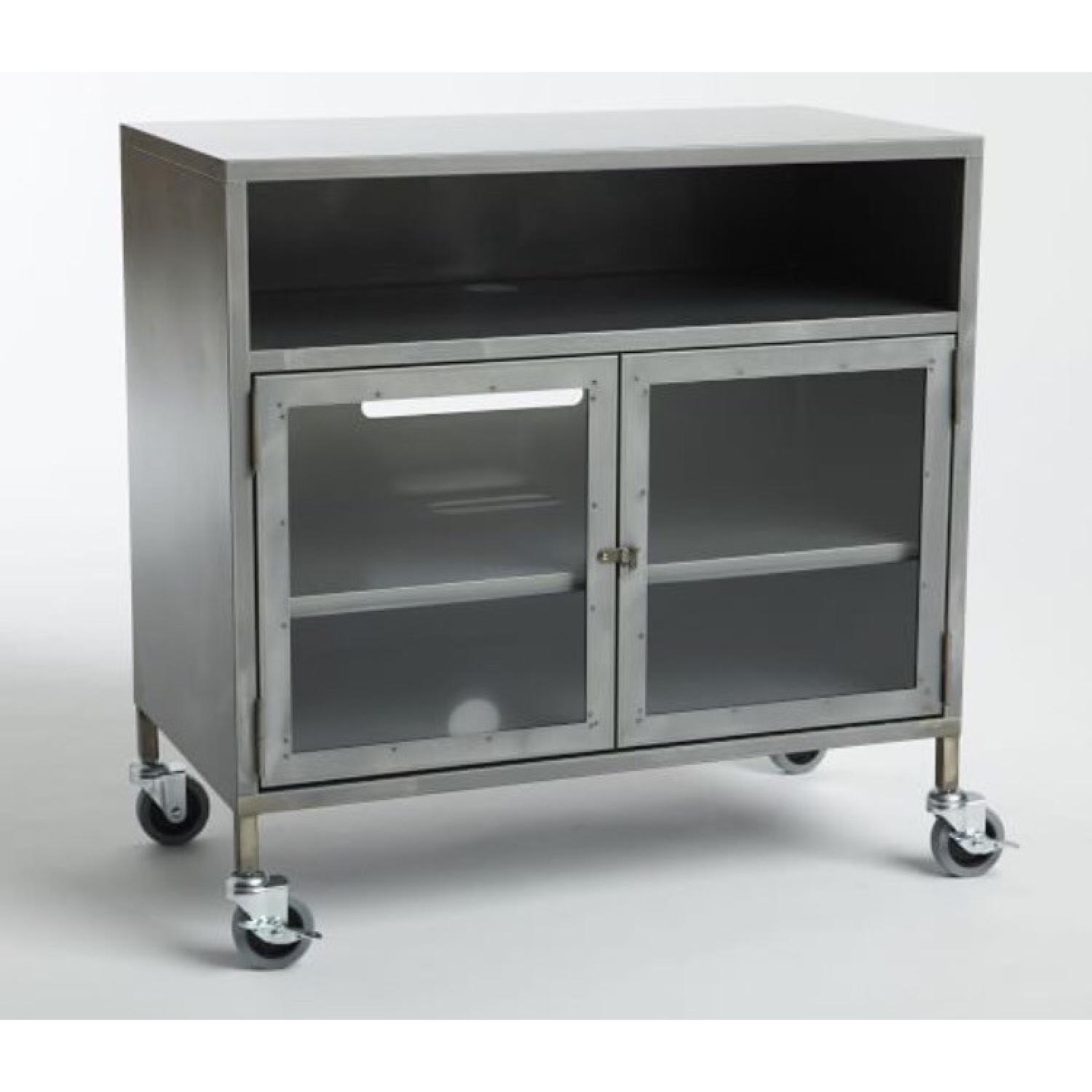 West Elm Metal Industrial TV Cart - image-1
