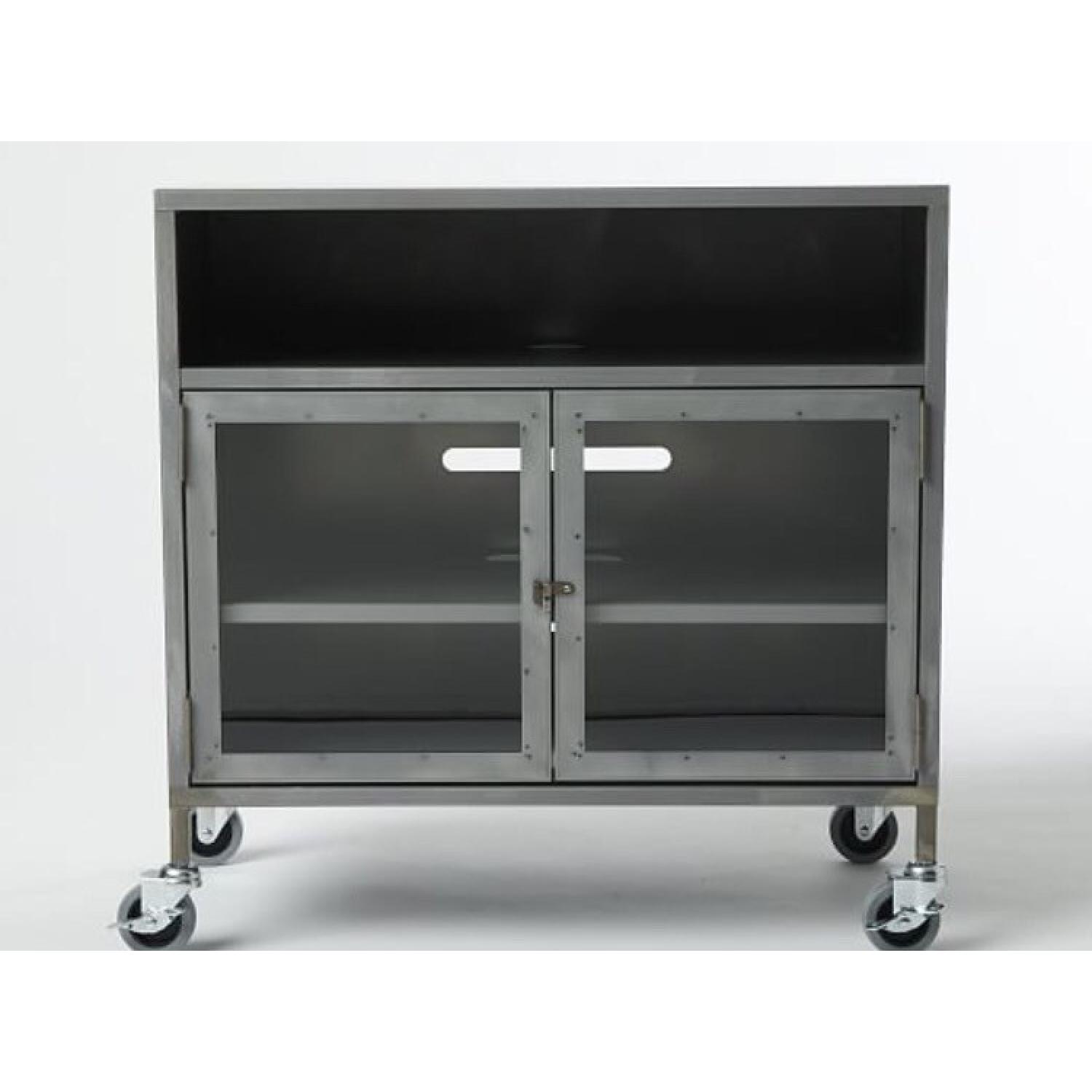 West Elm Metal Industrial TV Cart - image-2