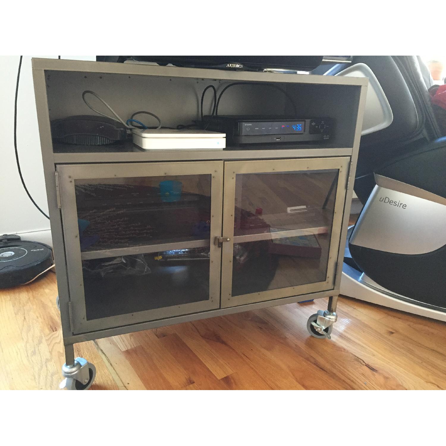 West Elm Metal Industrial TV Cart - image-5