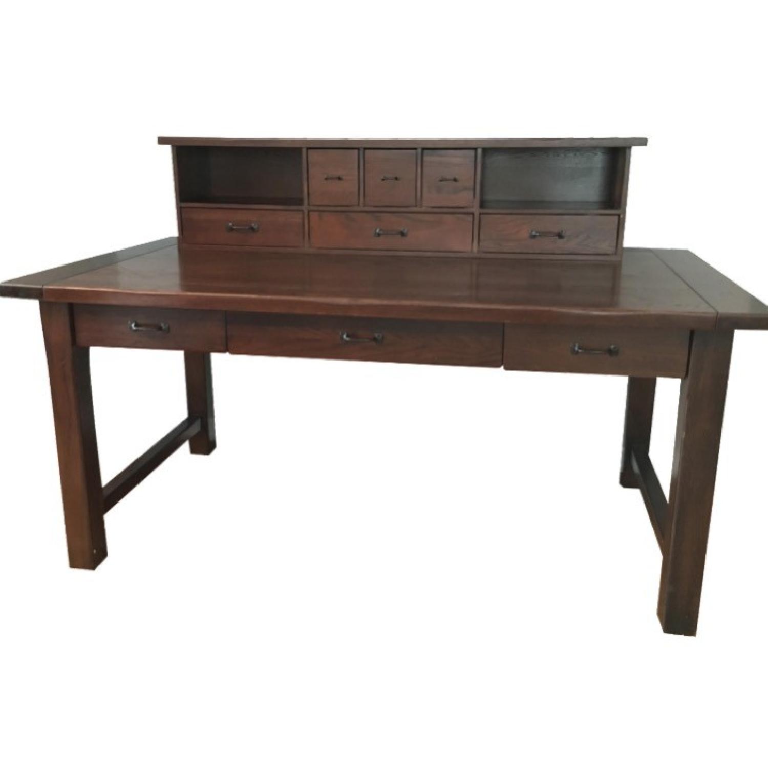 Pottery Barn Desk w/ Hutch - image-0
