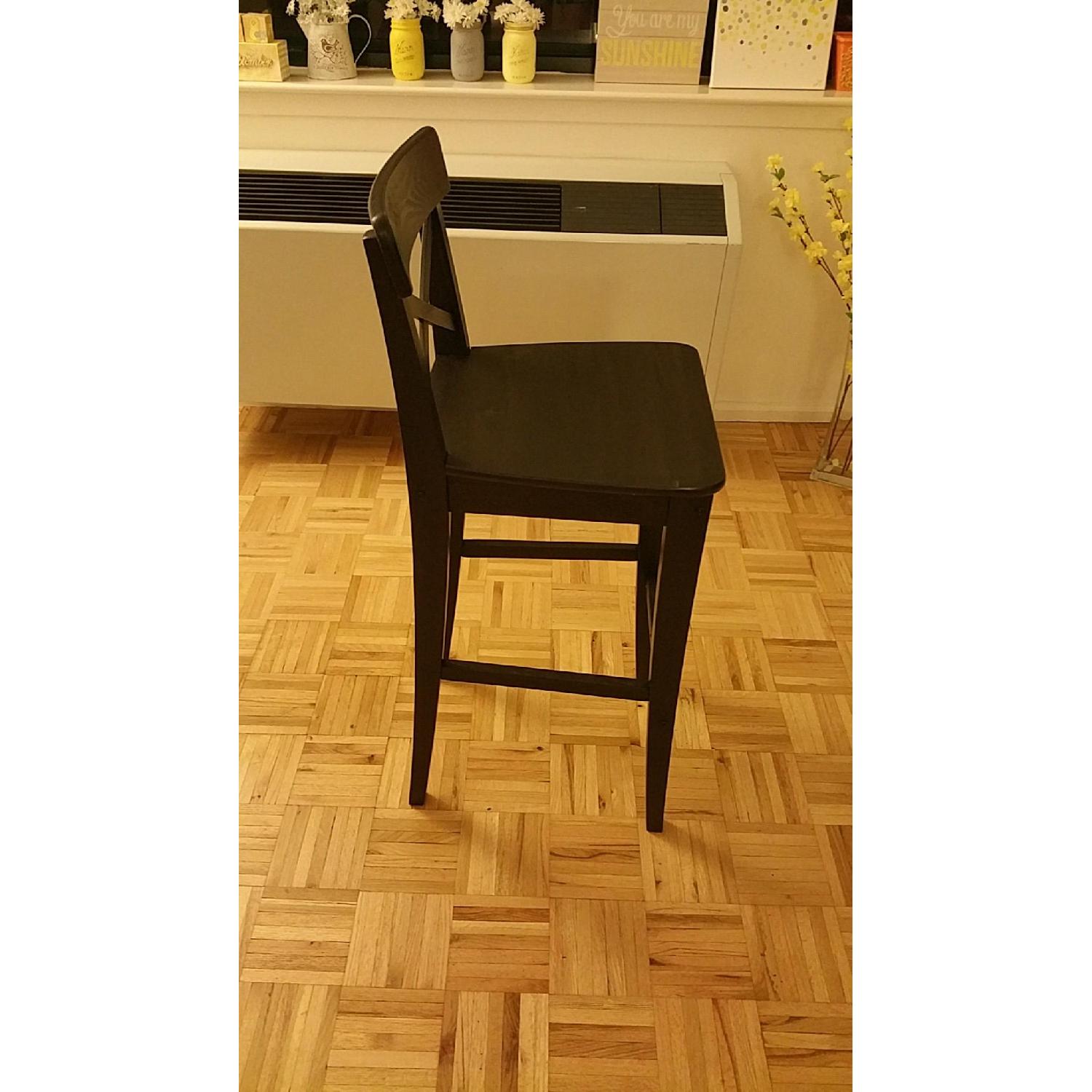 Ikea Ingolf Bar Stool w/ Backrest - image-2