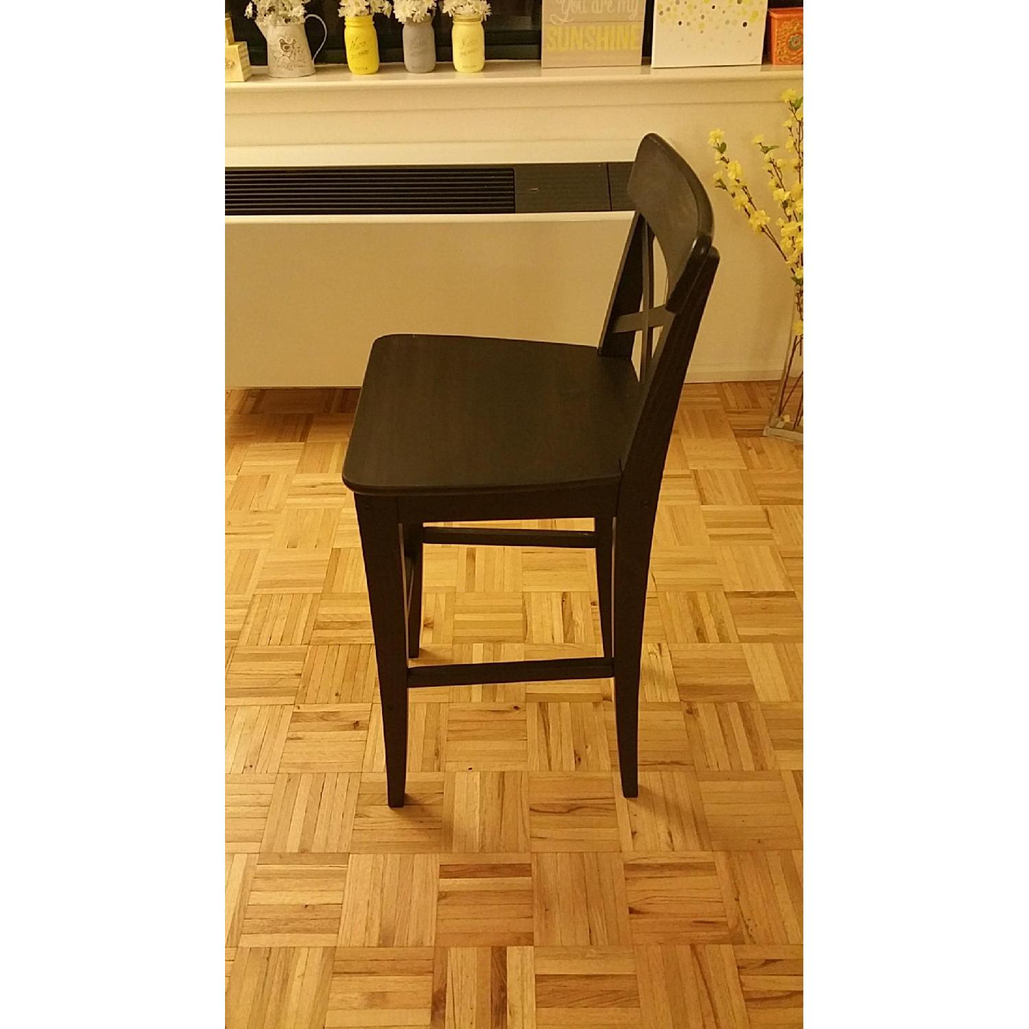 Ikea Ingolf Bar Stool w/ Backrest - image-3