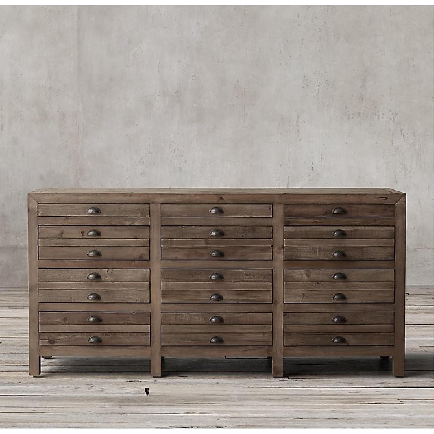 Restoration Hardware Printmaker's Sideboard Dresser - image-5