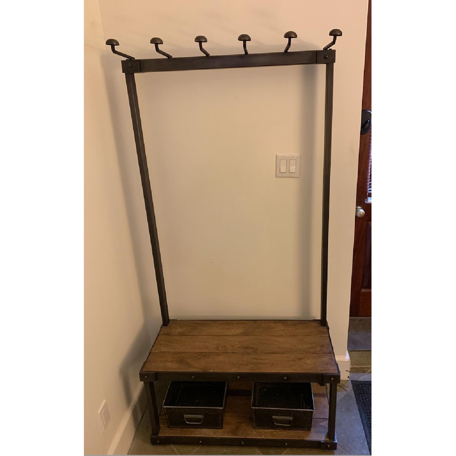 Restoration Hardware Coat Rack Bench - image-3