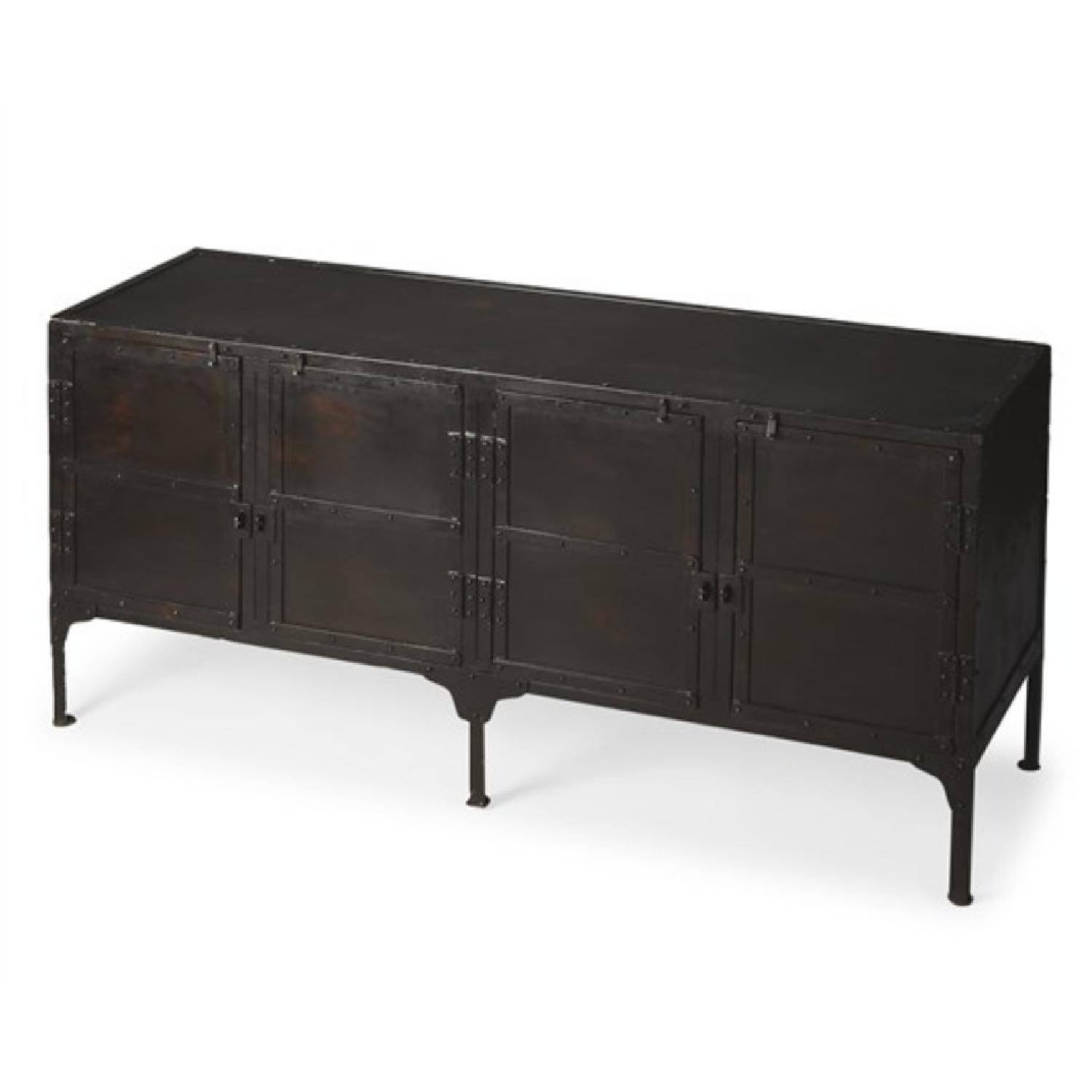 Restoration Hardware Industrial Chic Metal Cabinet - image-0