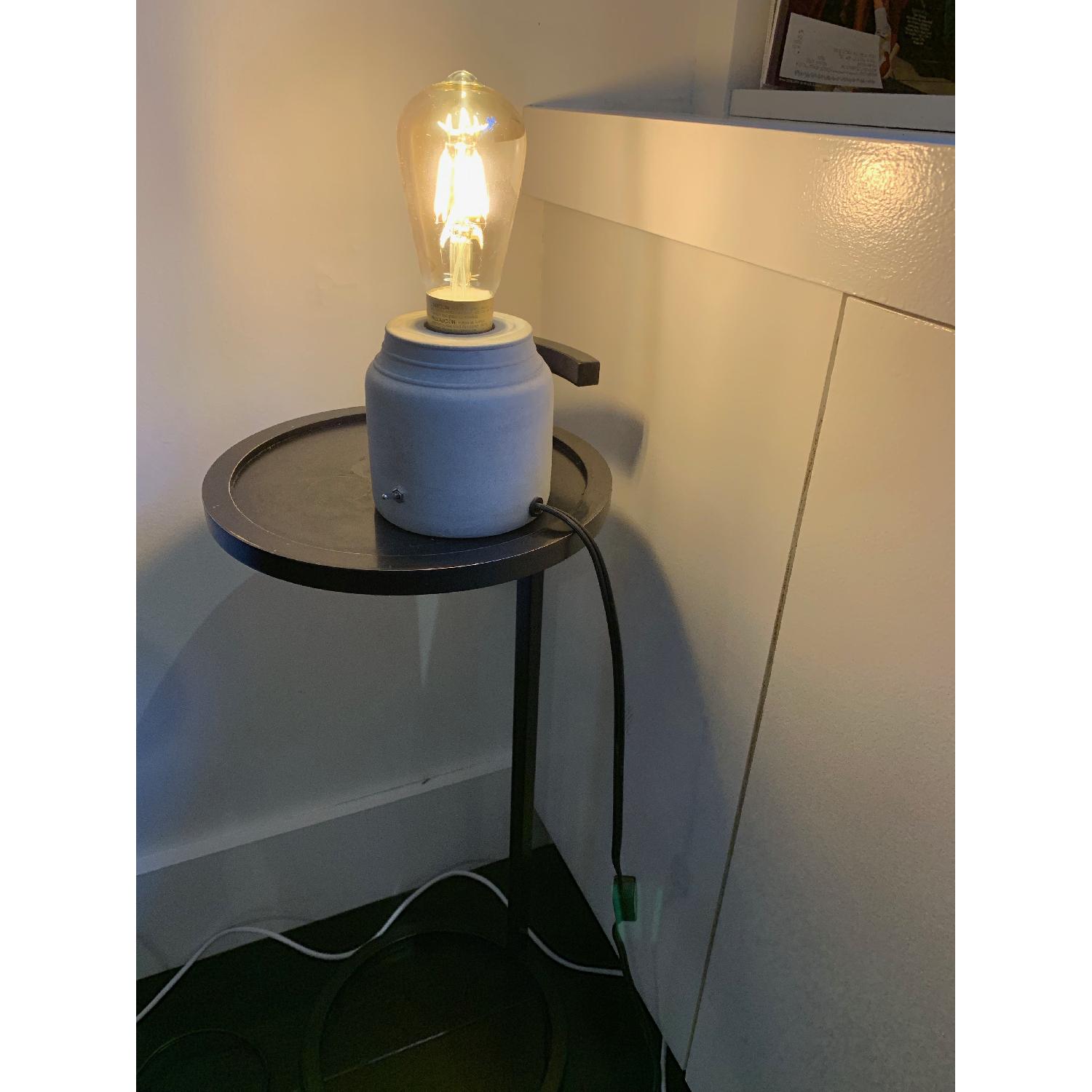 Urban Outfitters Concrete Cylinder Table Lamp - image-2