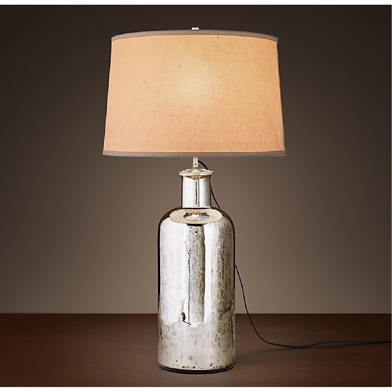 Restoration Hardware Table Lamp in Antique Mirror Finish - image-4
