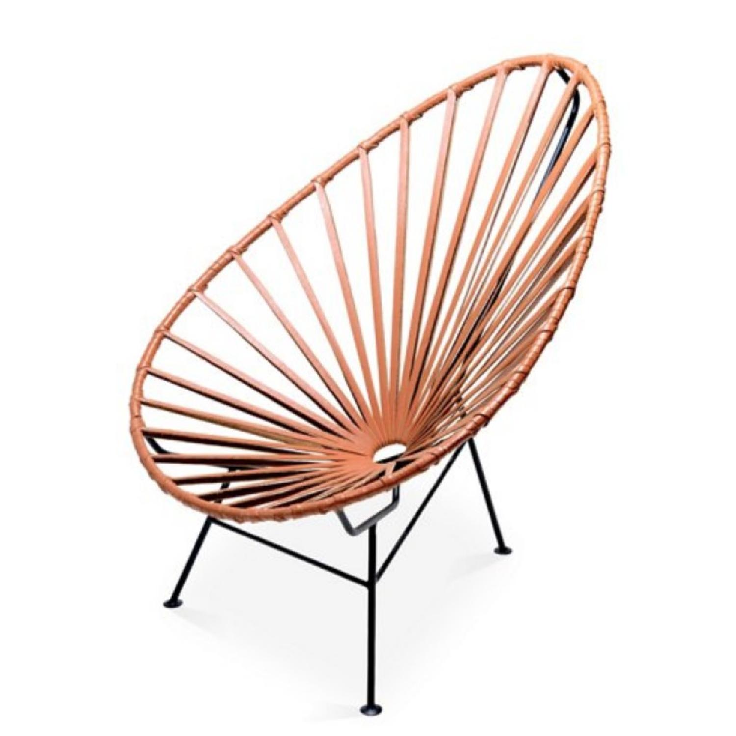 Mexa Acapulco Lounge Chair in Camel Leather - image-1