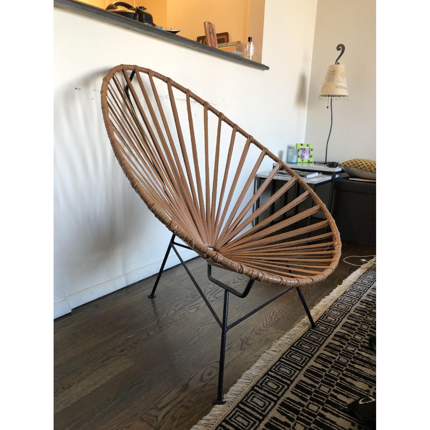 Mexa Acapulco Lounge Chair in Camel Leather - image-2