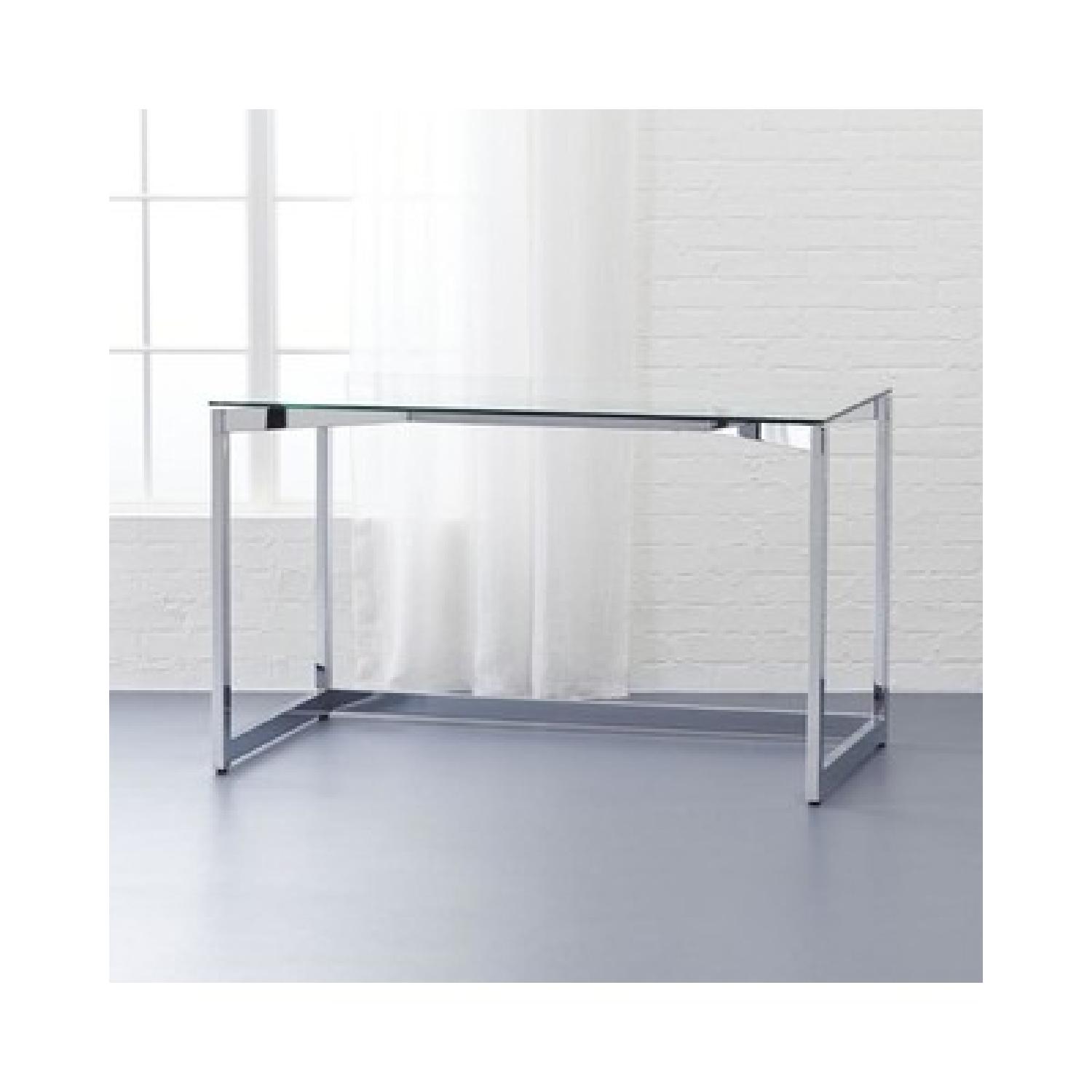 CB2 Chrome Tesso Desk - image-1