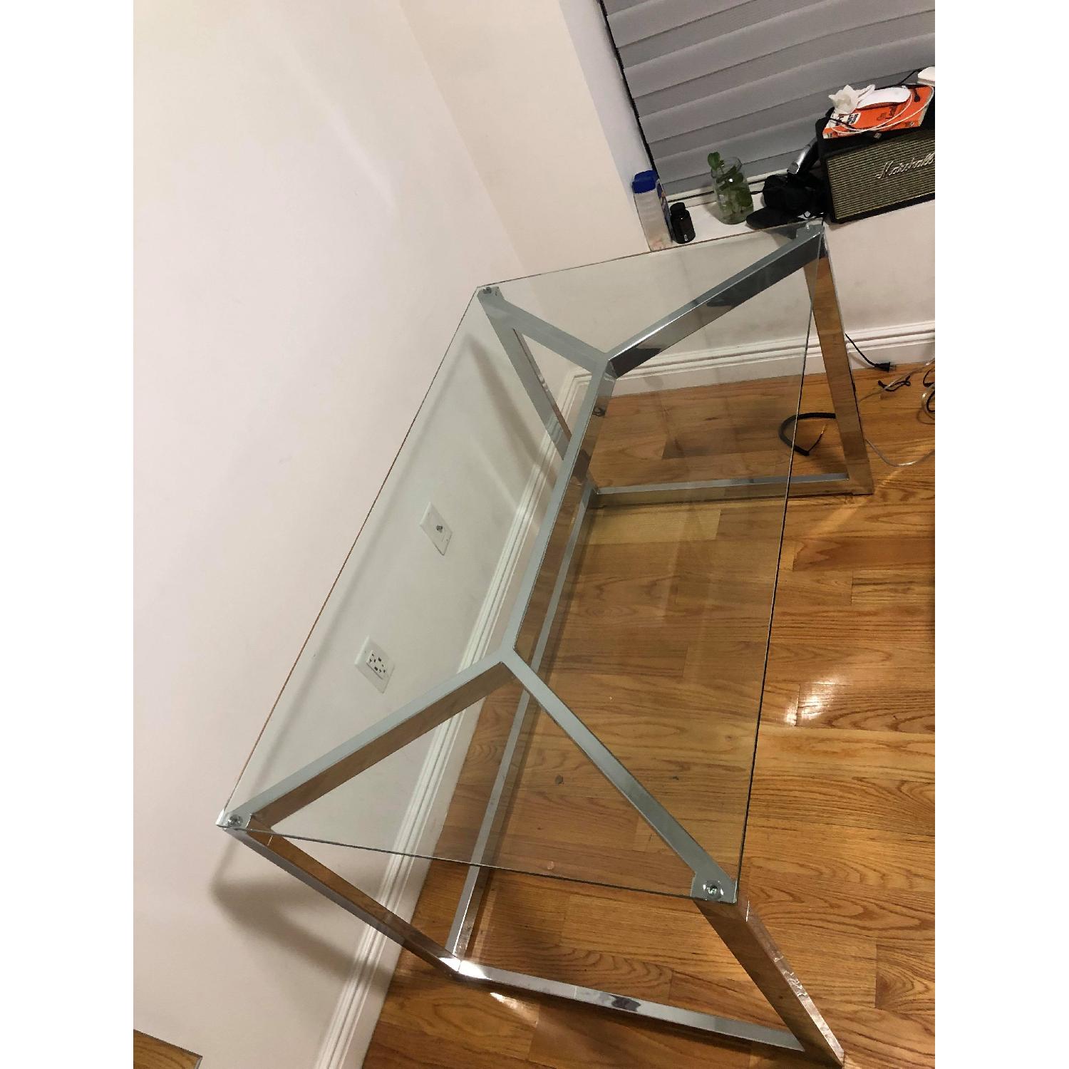 CB2 Chrome Tesso Desk - image-2