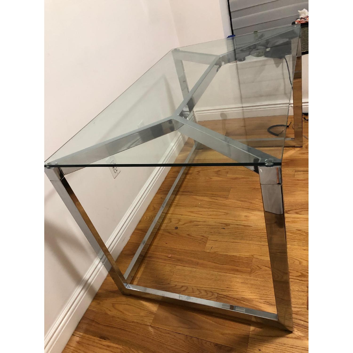 CB2 Chrome Tesso Desk - image-4