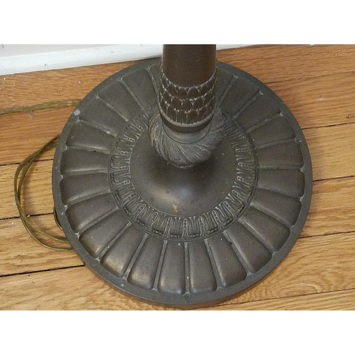 Antique Brass Torchier Floor Lamp - image-2