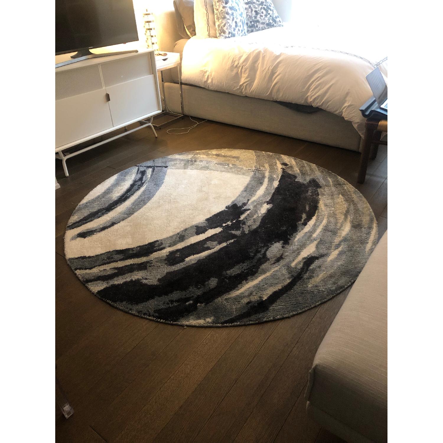 West Elm Ink Round Rug - image-1