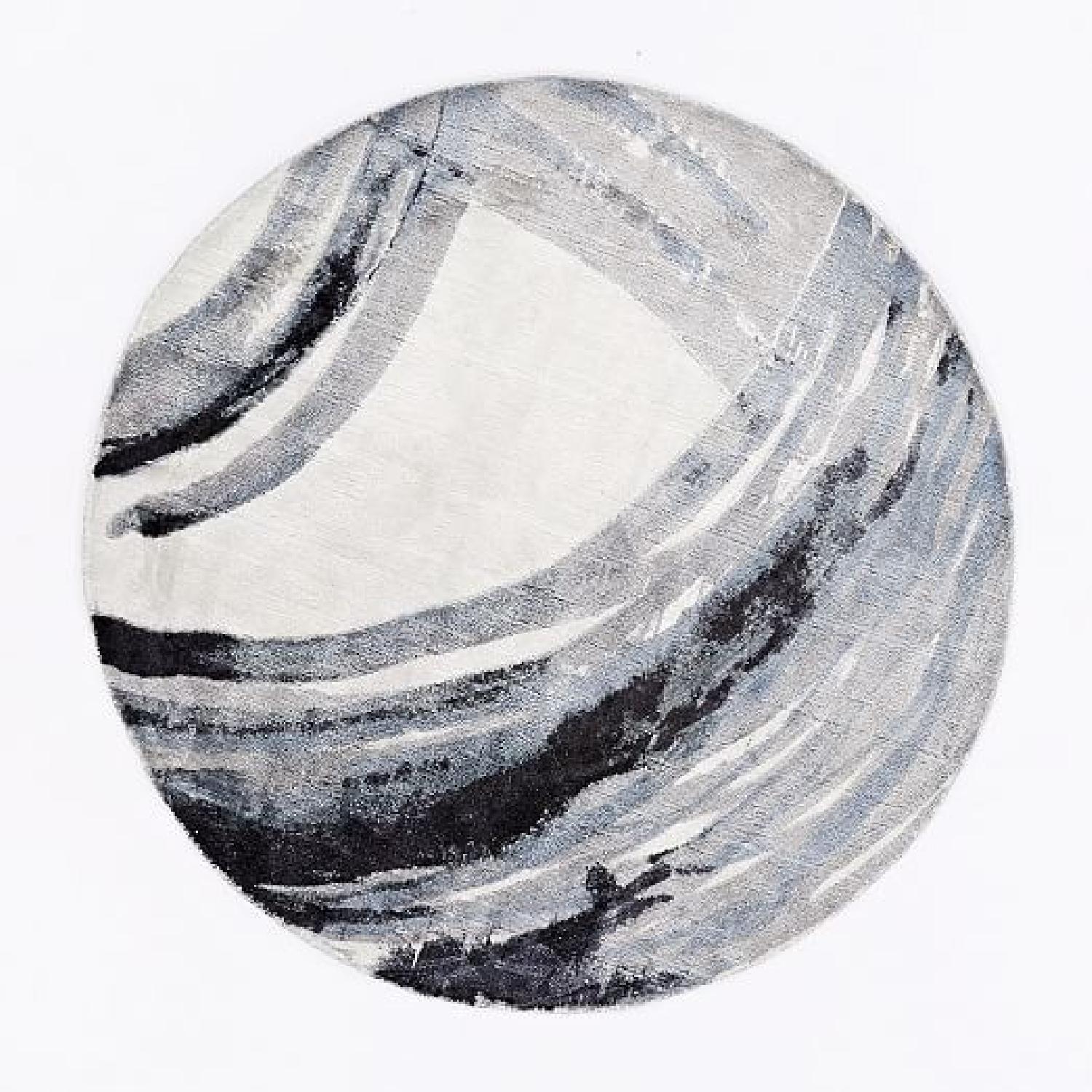 West Elm Ink Round Rug - image-3