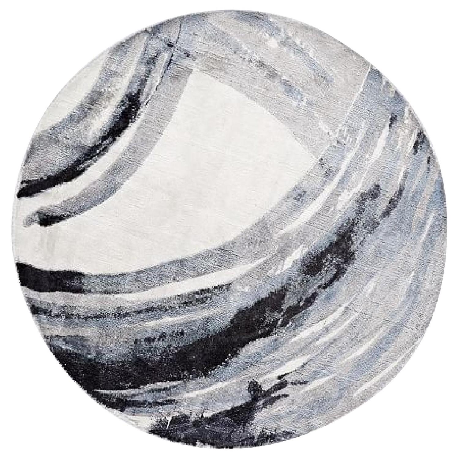 West Elm Ink Round Rug - image-0