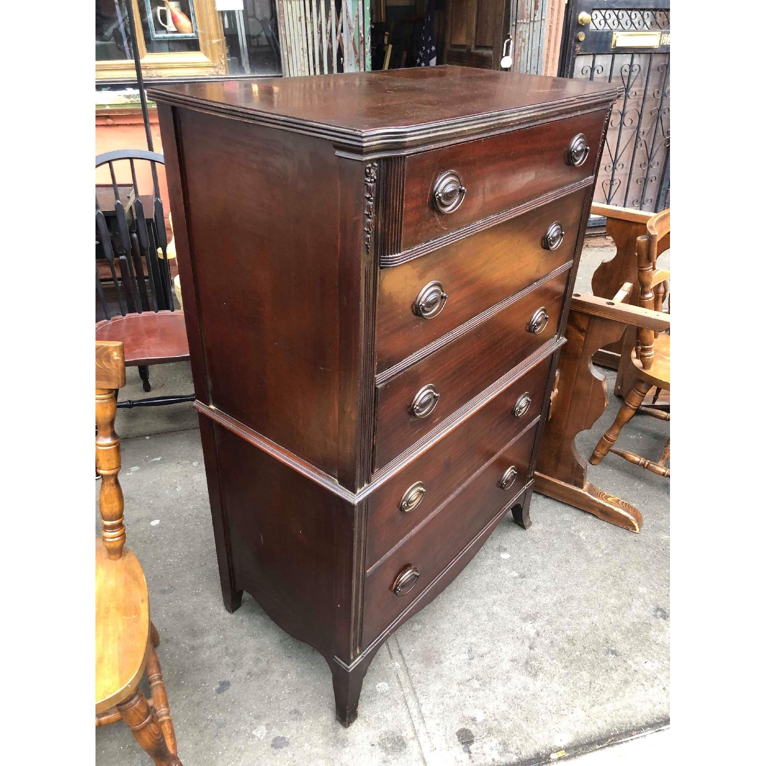 Huntley Furniture Antique 1930s Dresser w/ Original Handles - image-3